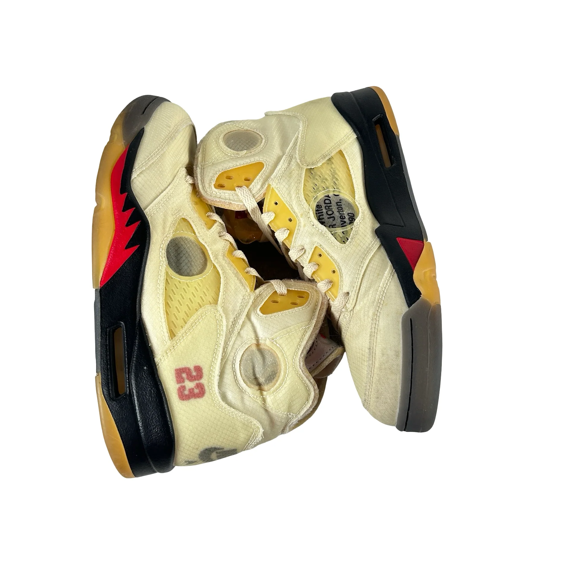 DH8565 100 Jordan 5 Off-White Sail [USED] - 10.5 M (Used) (Replace Box) - Image 4