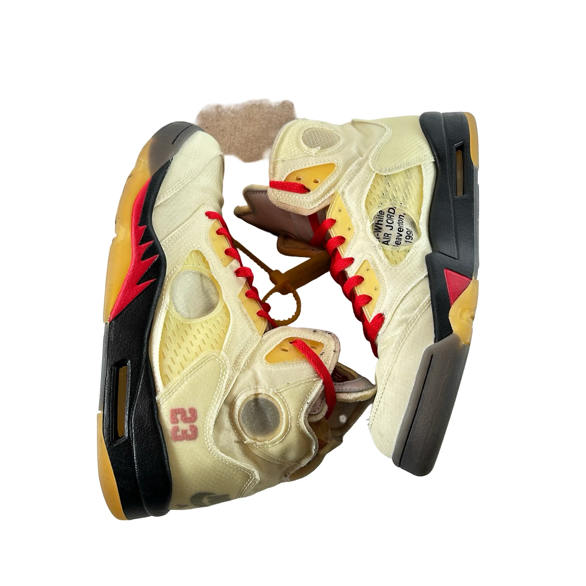 DH8565 100 Jordan 5 Off-White Sail [USED] - 12 M (Used10) - Image 5