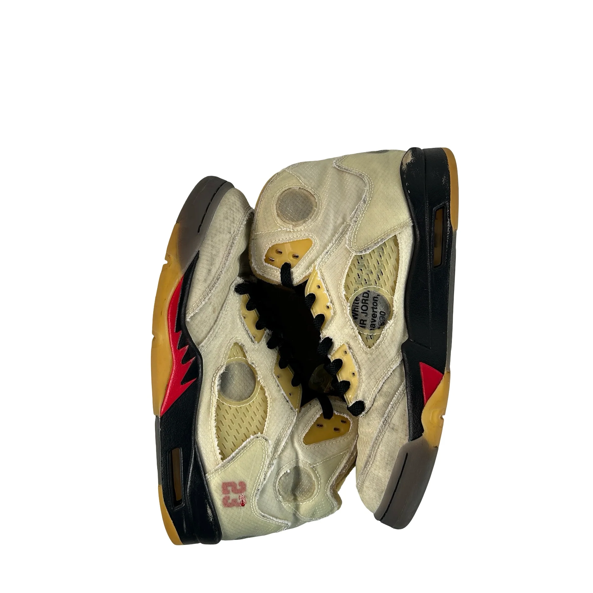 DH8565 100 Jordan 5 Off-White Sail [USED] - 8.5 M (Used5) - Image 4