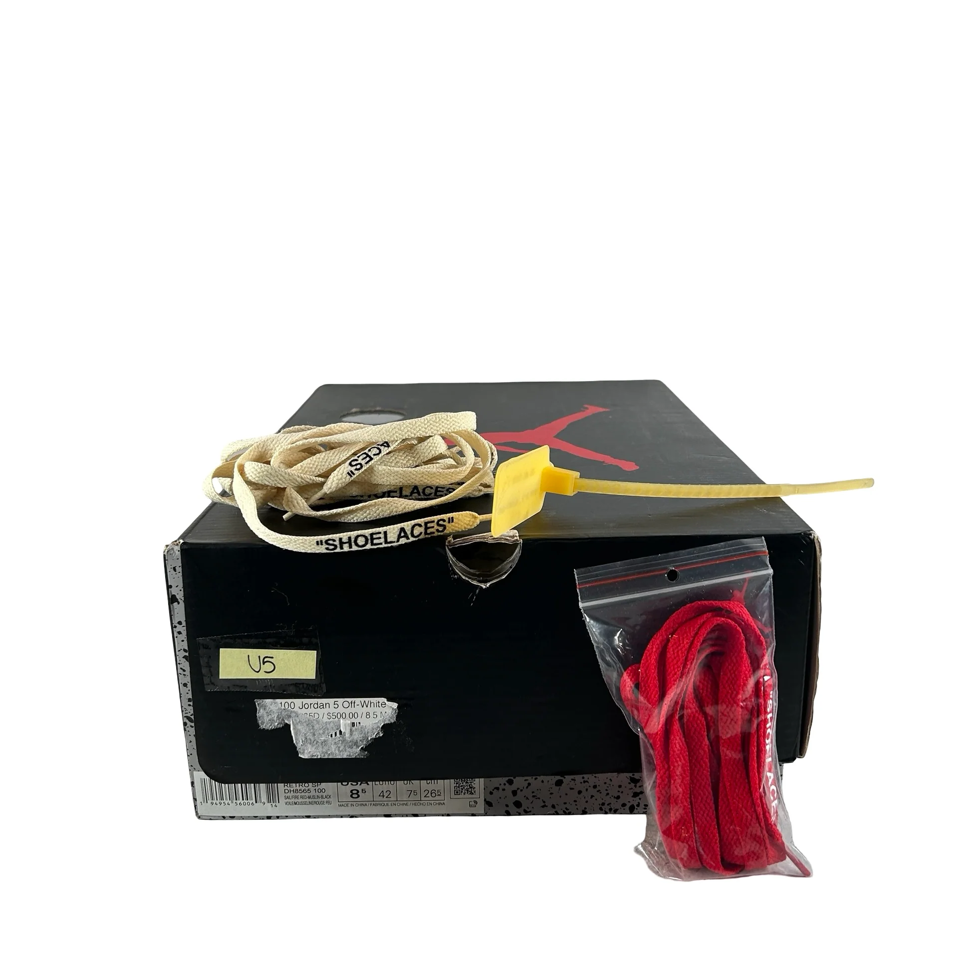 DH8565 100 Jordan 5 Off-White Sail [USED] - 8.5 M (Used5) - Image 7