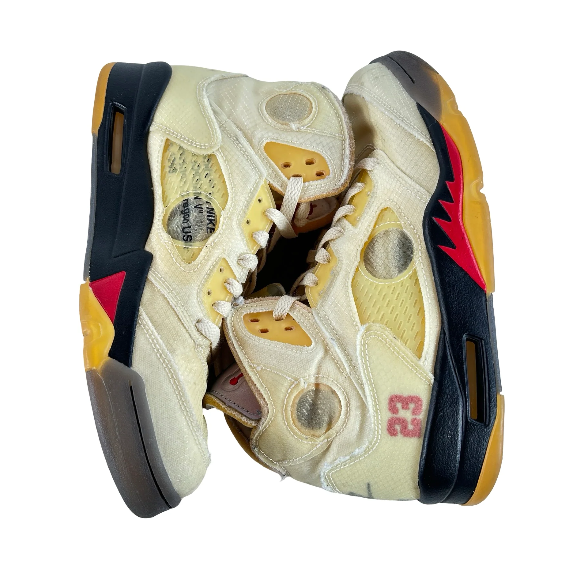 DH8565 100 Jordan 5 Off-White Sail [USED] - 8 M (Used3) - Image 5