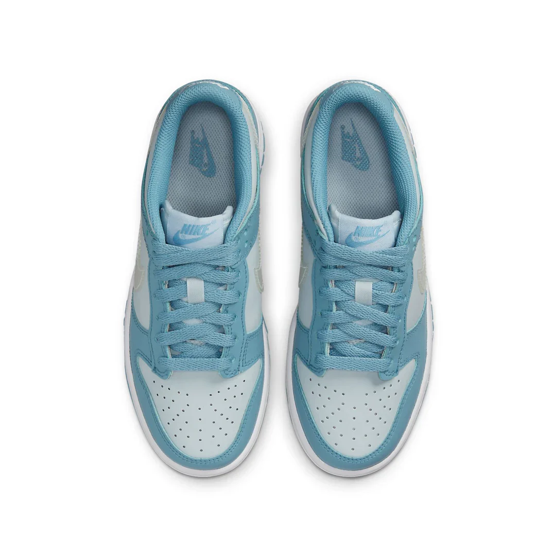 DH9765 401 Nike Dunk Low Clear Blue Swoosh (GS) - Image 4