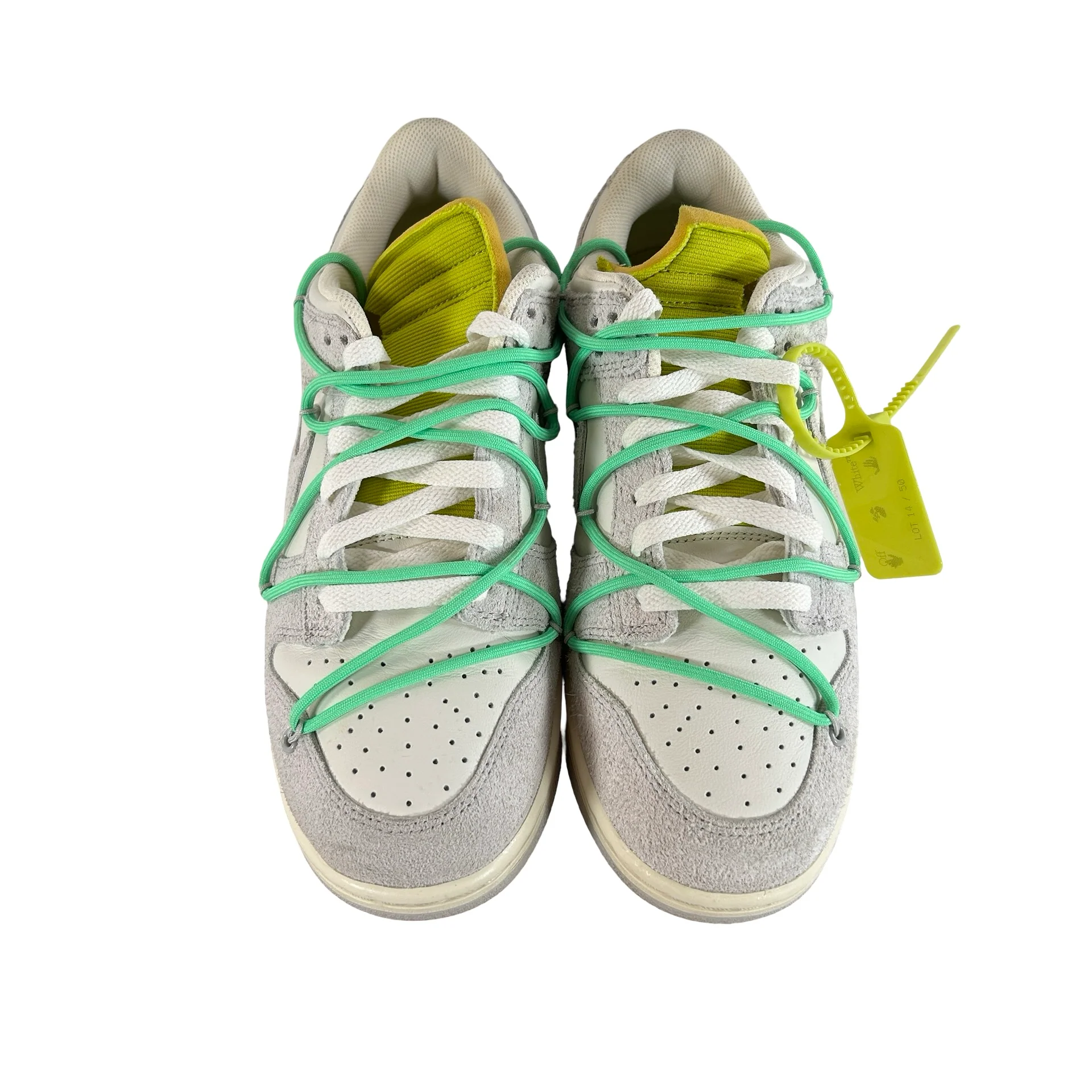 DJ0950 106 Nike Dunk Low Off-White Lot 14 [USED] - 10 M (Used) - Image 2