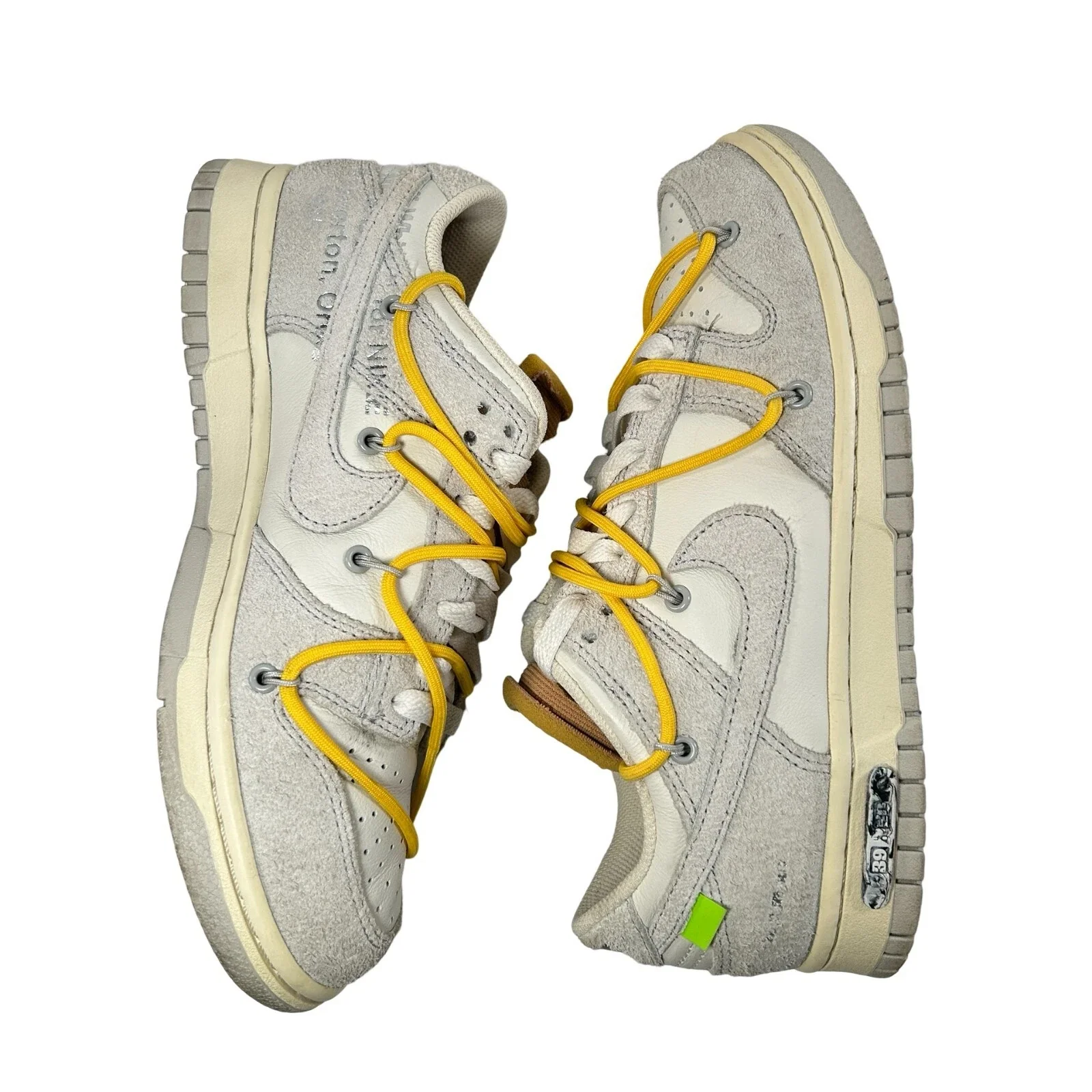 DJ0950 109 Nike Dunk Low Off-White Lot 39 [USED] - 6.5 M (Used) - Image 5