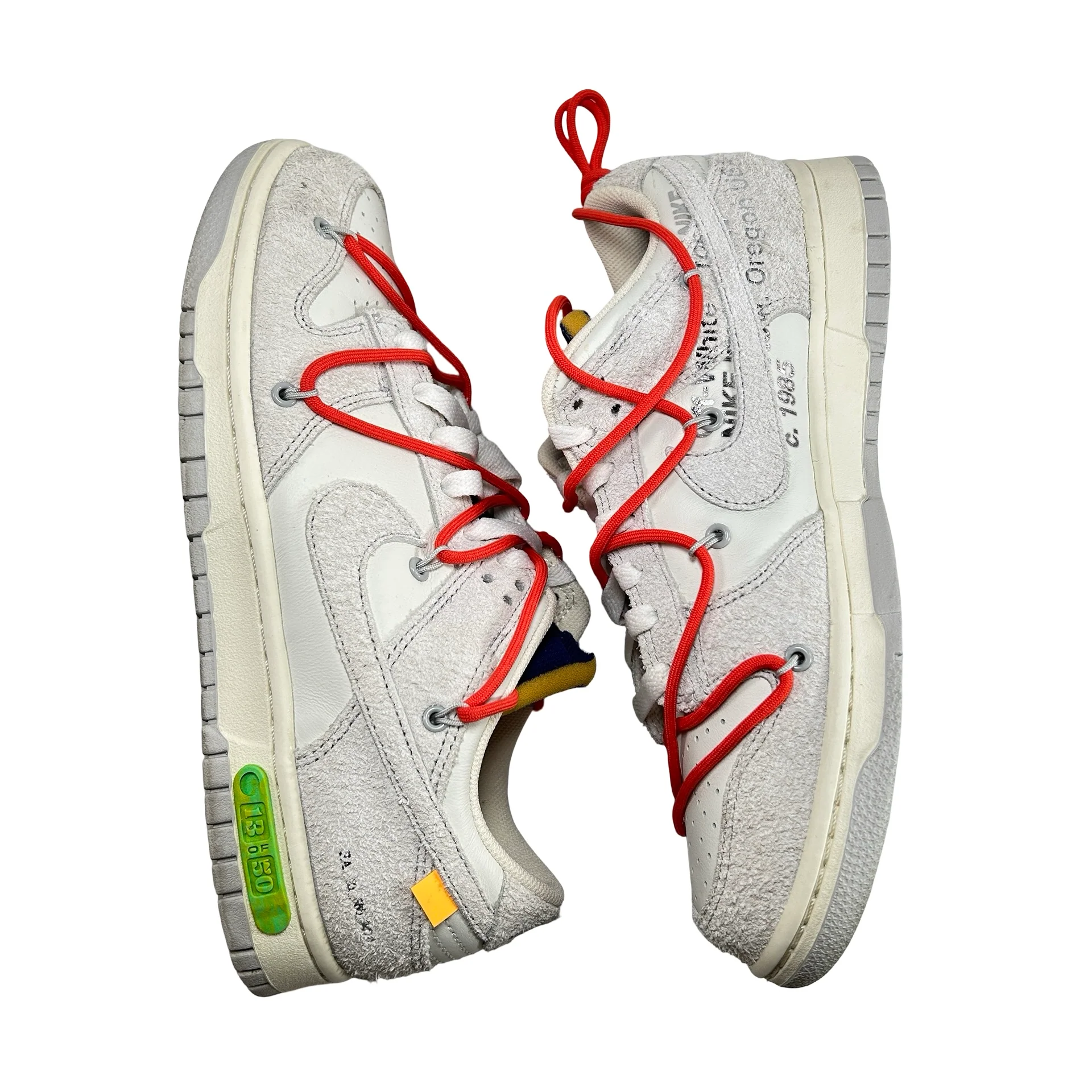 DJ0950 110 Nike Dunk Low Off-White Lot 13 [USED] - 9 M (Used) - Image 4