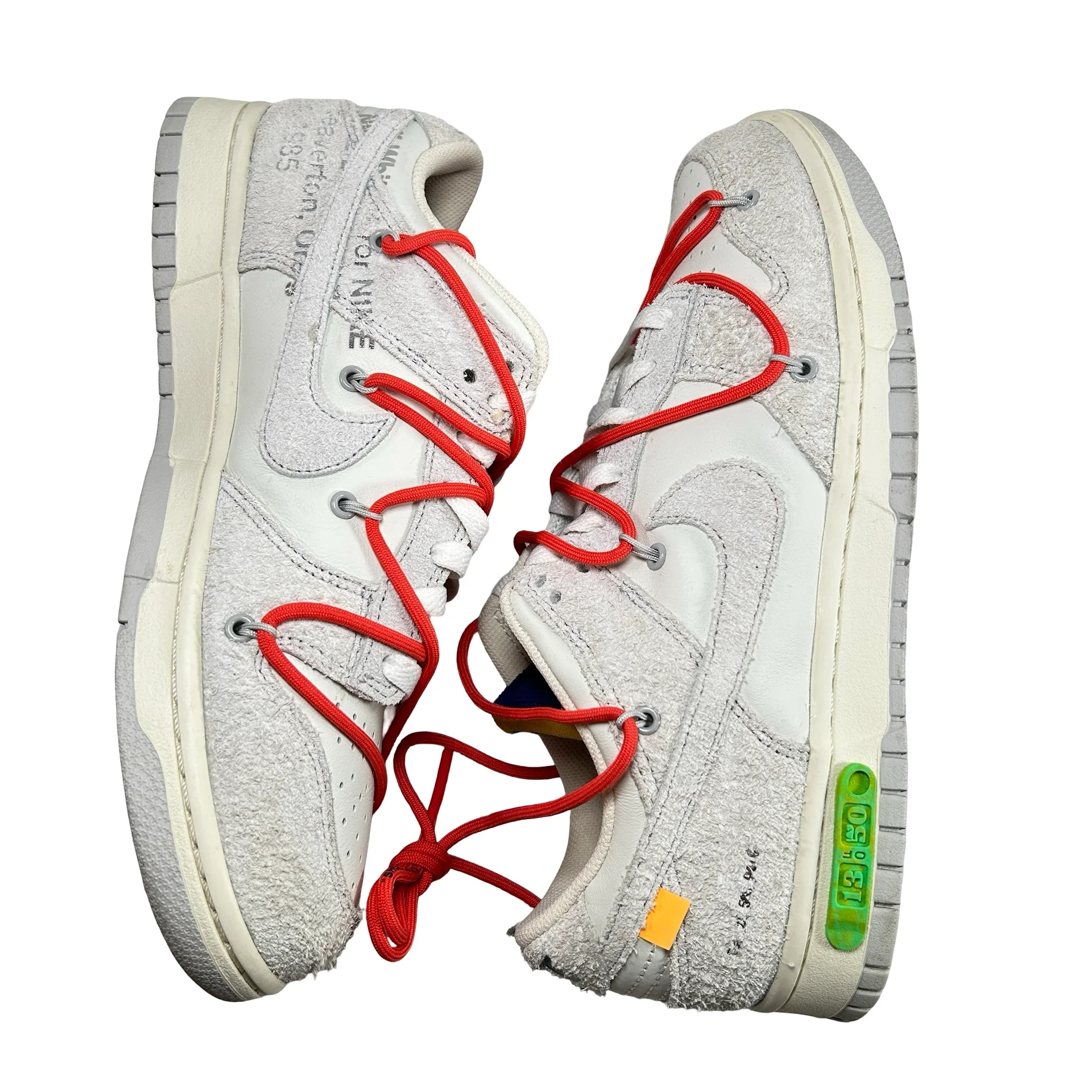 DJ0950 110 Nike Dunk Low Off-White Lot 13 [USED] - 9 M (Used) - Image 5