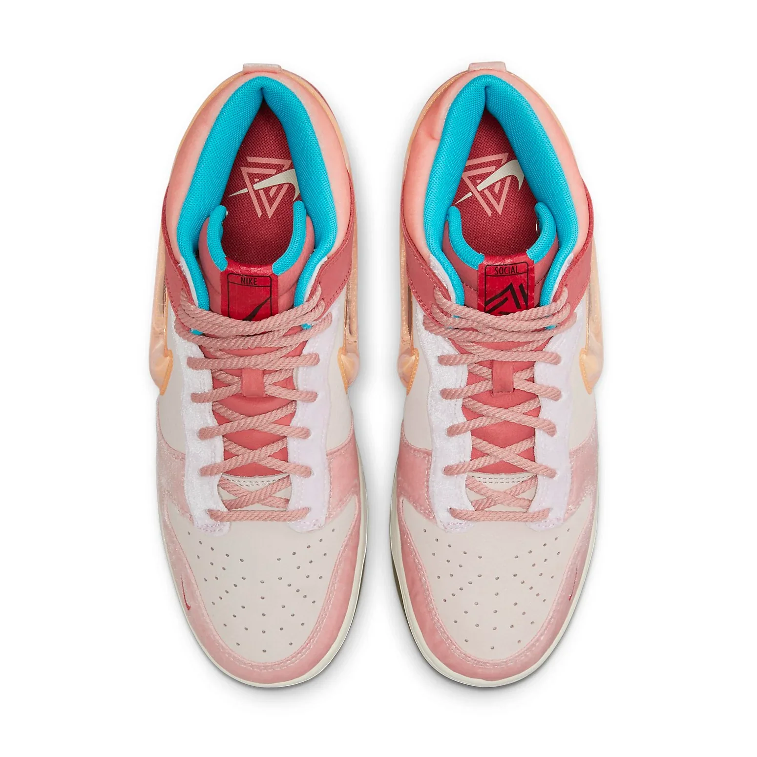 DJ1173 600 Nike Dunk Mid Social Status Free Lunch Strawberry Milk - Image 4