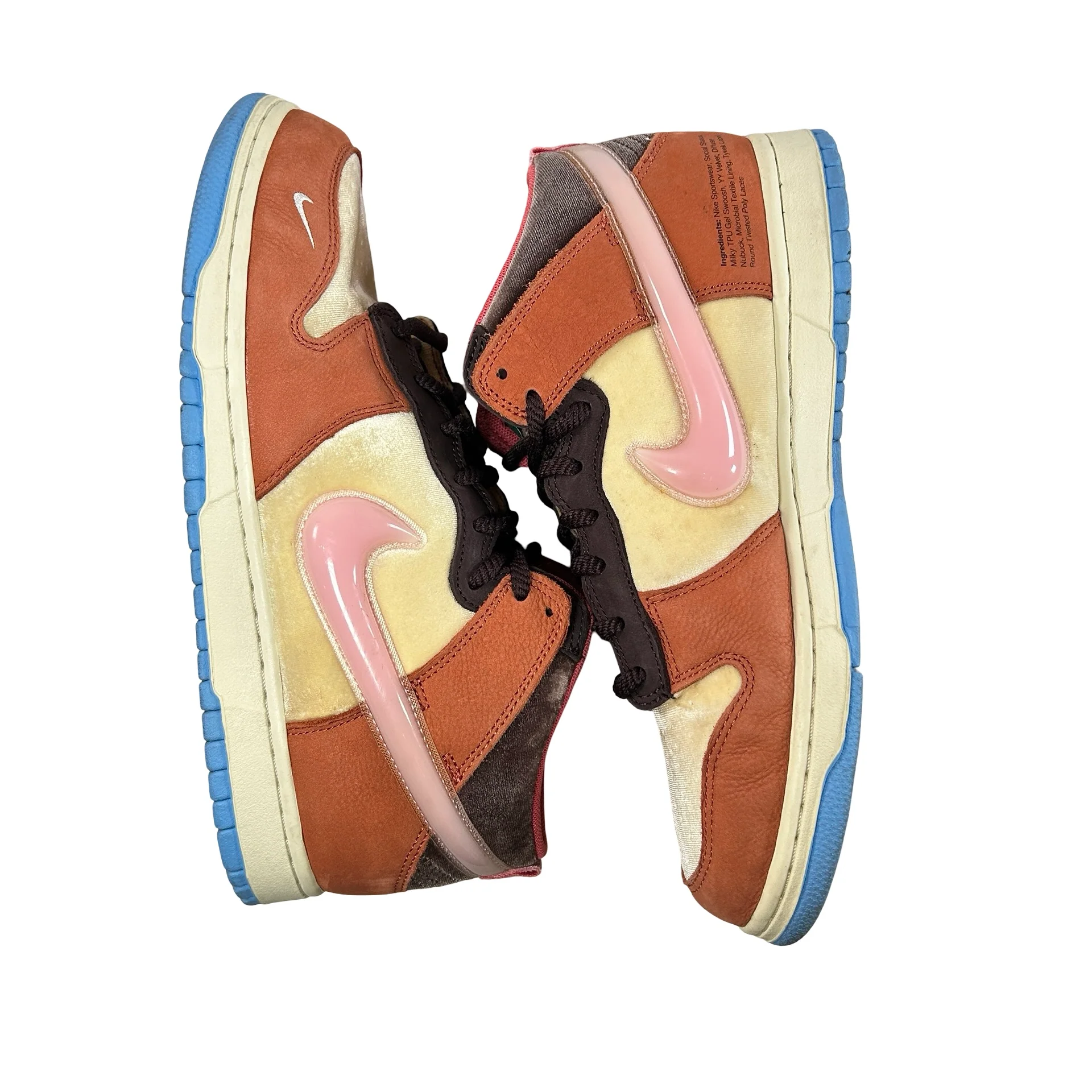 DJ1173 700 Nike Dunk Mid Social Status Free Lunch Chocolate Milk [USED] - 10 M (Used) - Image 4