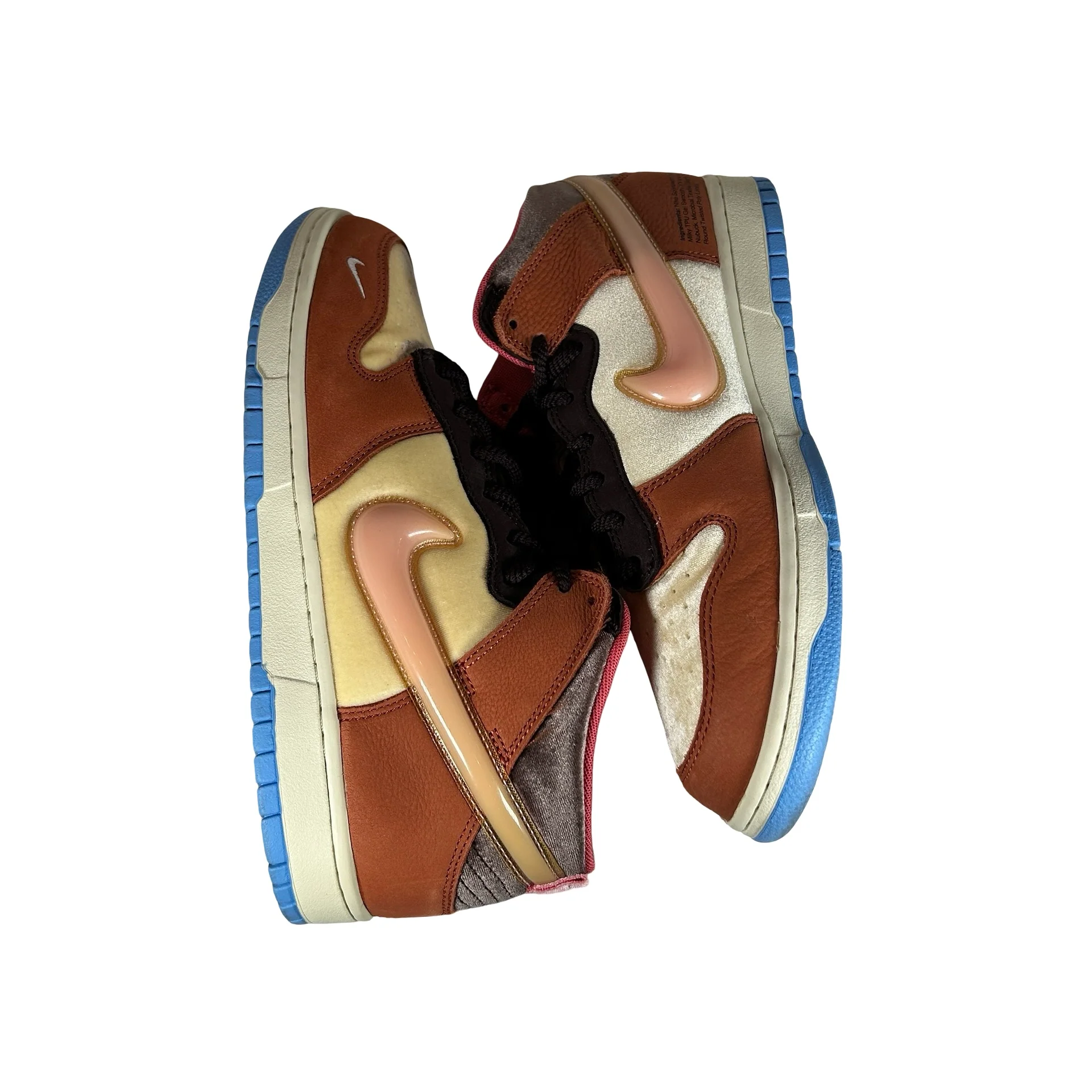 DJ1173 700 Nike Dunk Mid Social Status Free Lunch Chocolate Milk [USED] - 9.5 M (Used) (Replace Box) - Image 4