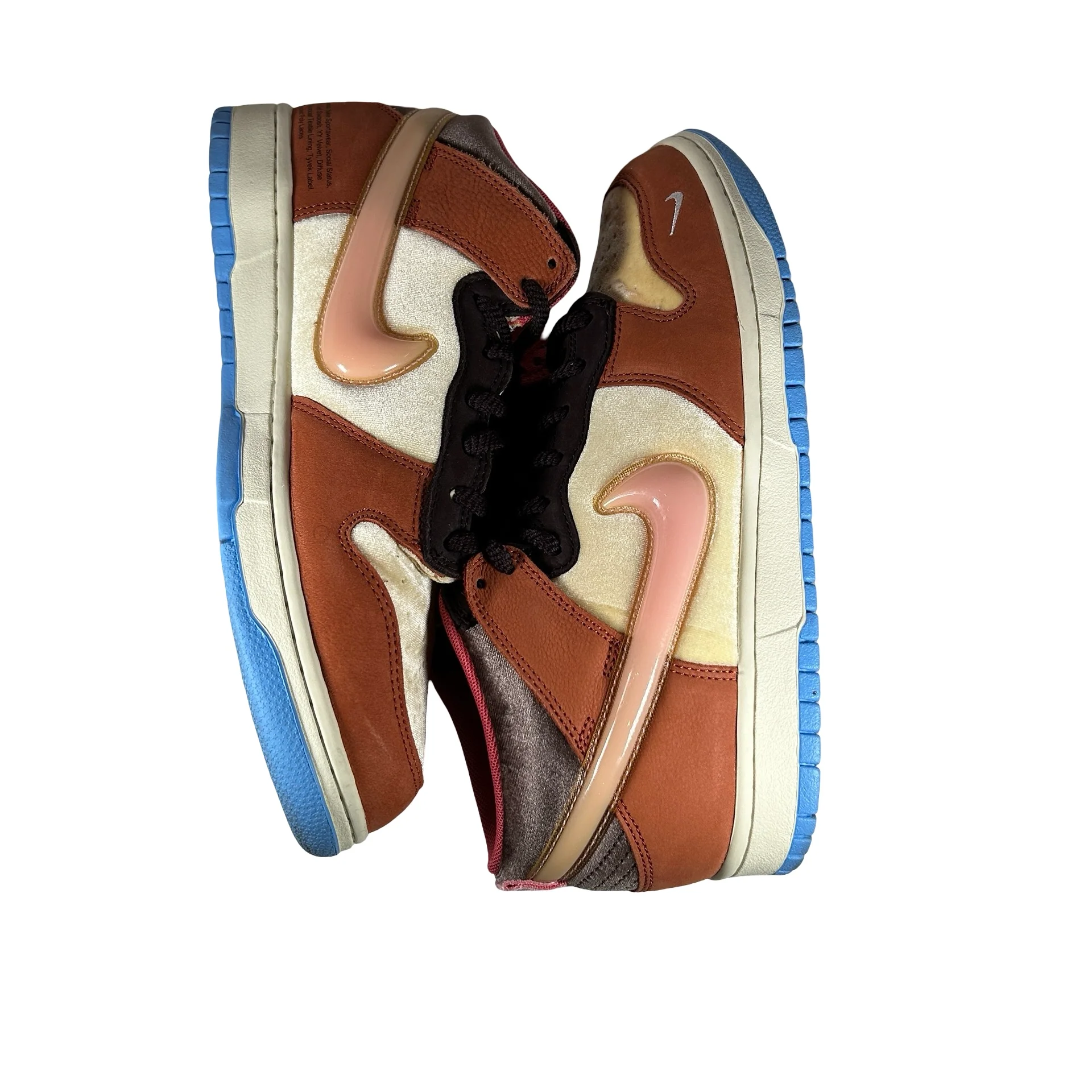 DJ1173 700 Nike Dunk Mid Social Status Free Lunch Chocolate Milk [USED] - 9.5 M (Used) (Replace Box) - Image 5