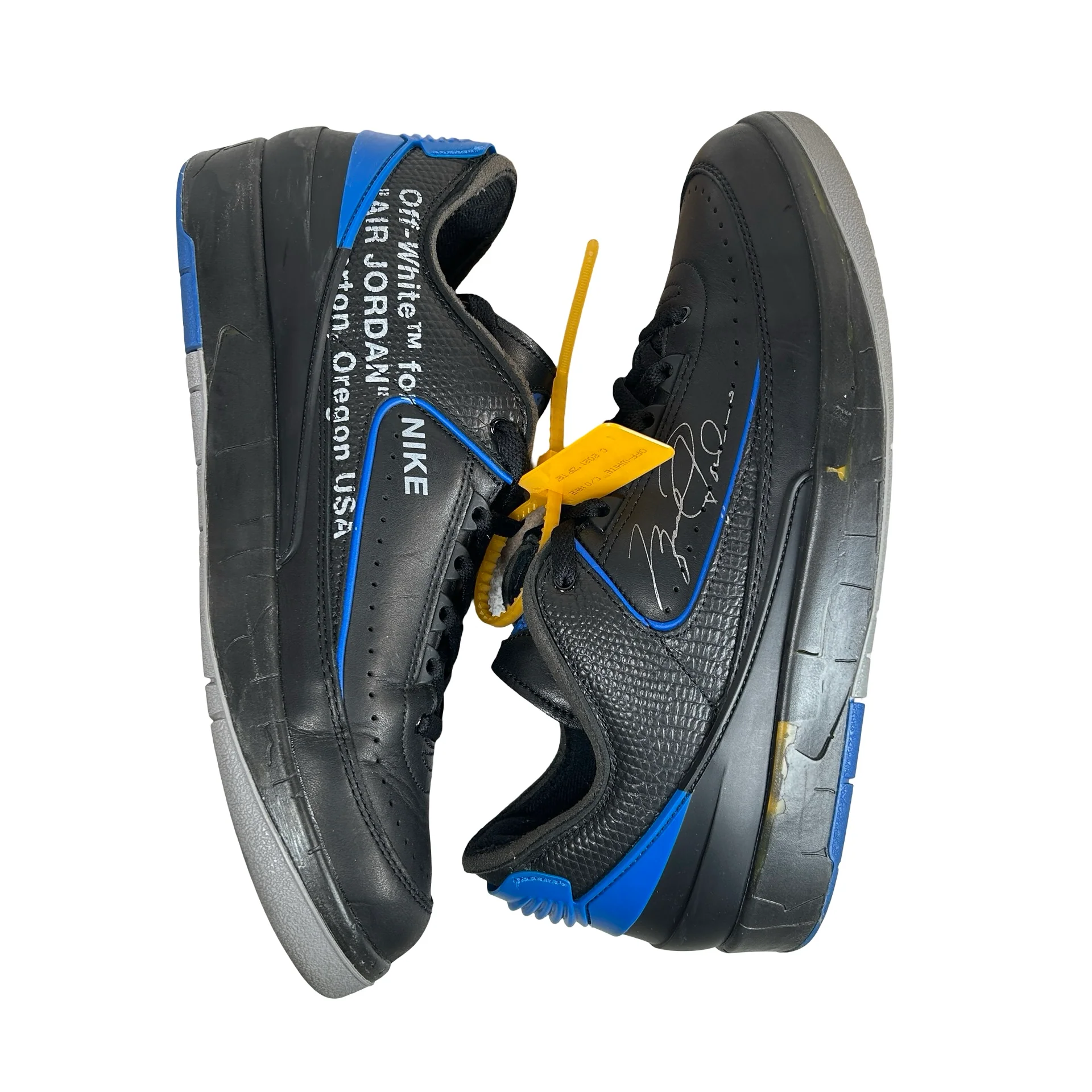 DJ4375 004 Jordan 2 Retro Low SP Off-White Black Blue [USED] - 11 M (Used) - Image 5