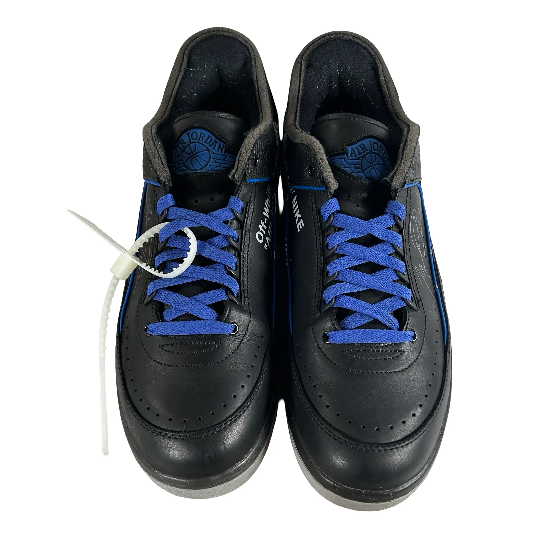 DJ4375 004 Jordan 2 Retro Low SP Off-White Black Blue [USED] - 13 M (Used) (Replace Box) - Image 2