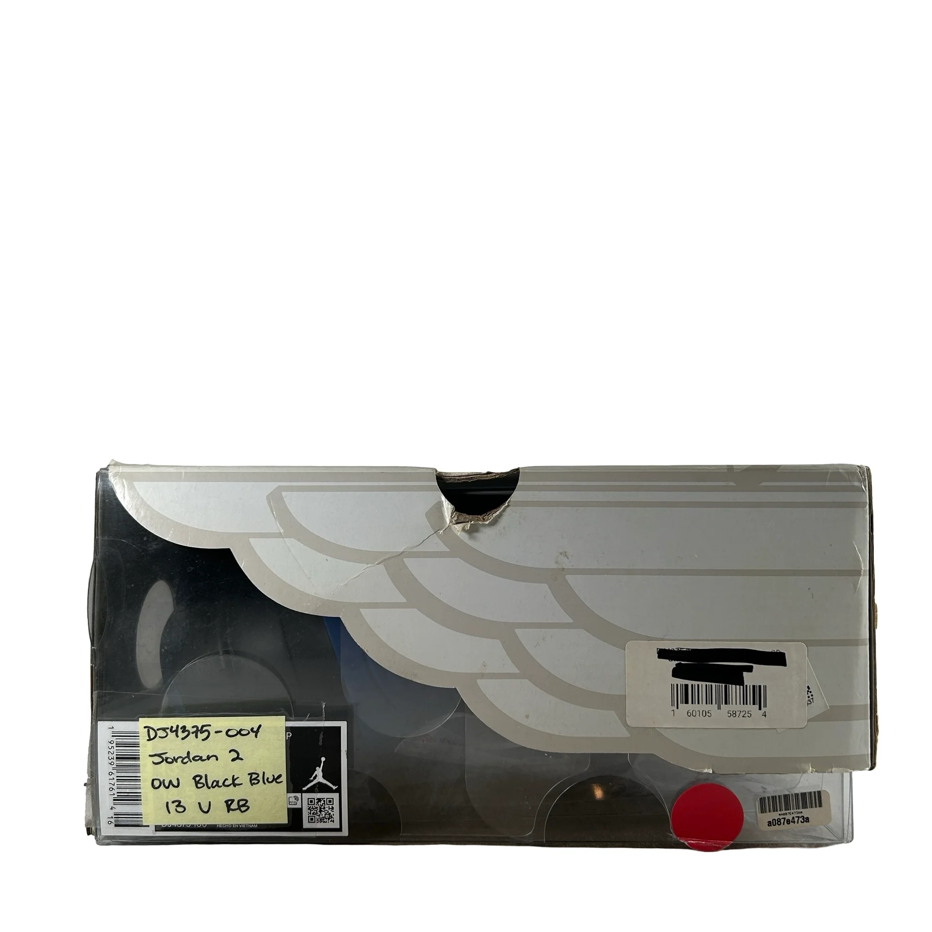 DJ4375 004 Jordan 2 Retro Low SP Off-White Black Blue [USED] - 13 M (Used) (Replace Box) - Image 7