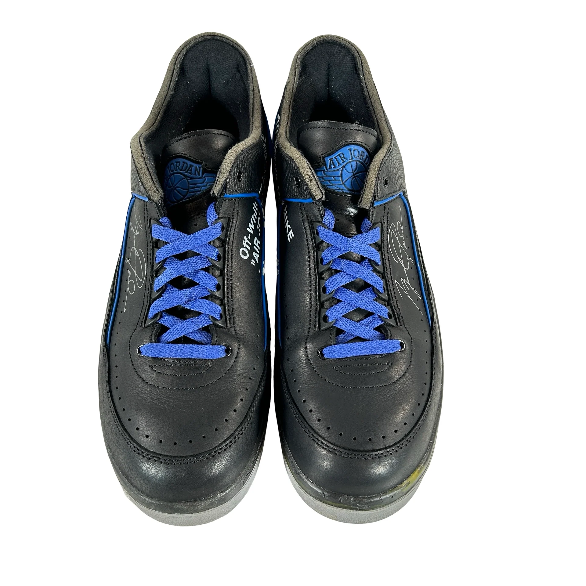 DJ4375 004 Jordan 2 Retro Low SP Off-White Black Blue [USED] - 13 M (Used) (No Box) - Image 2