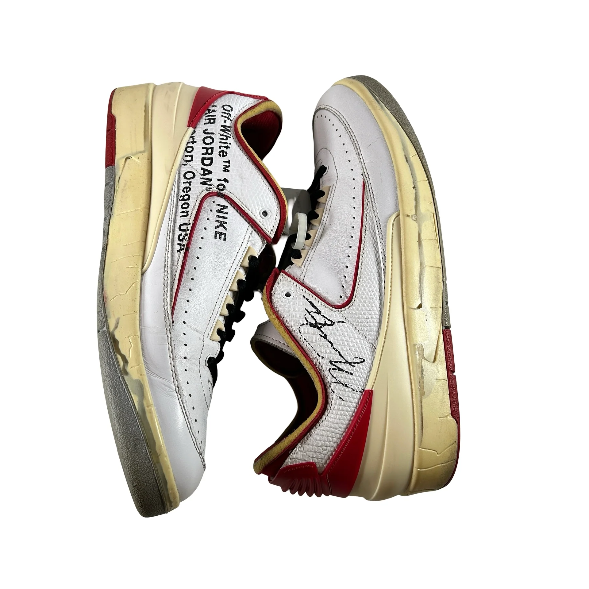DJ4375 106 Jordan 2 Retro Low SP Off-White White Red [USED] - 11.5 M (Used3) - Image 5