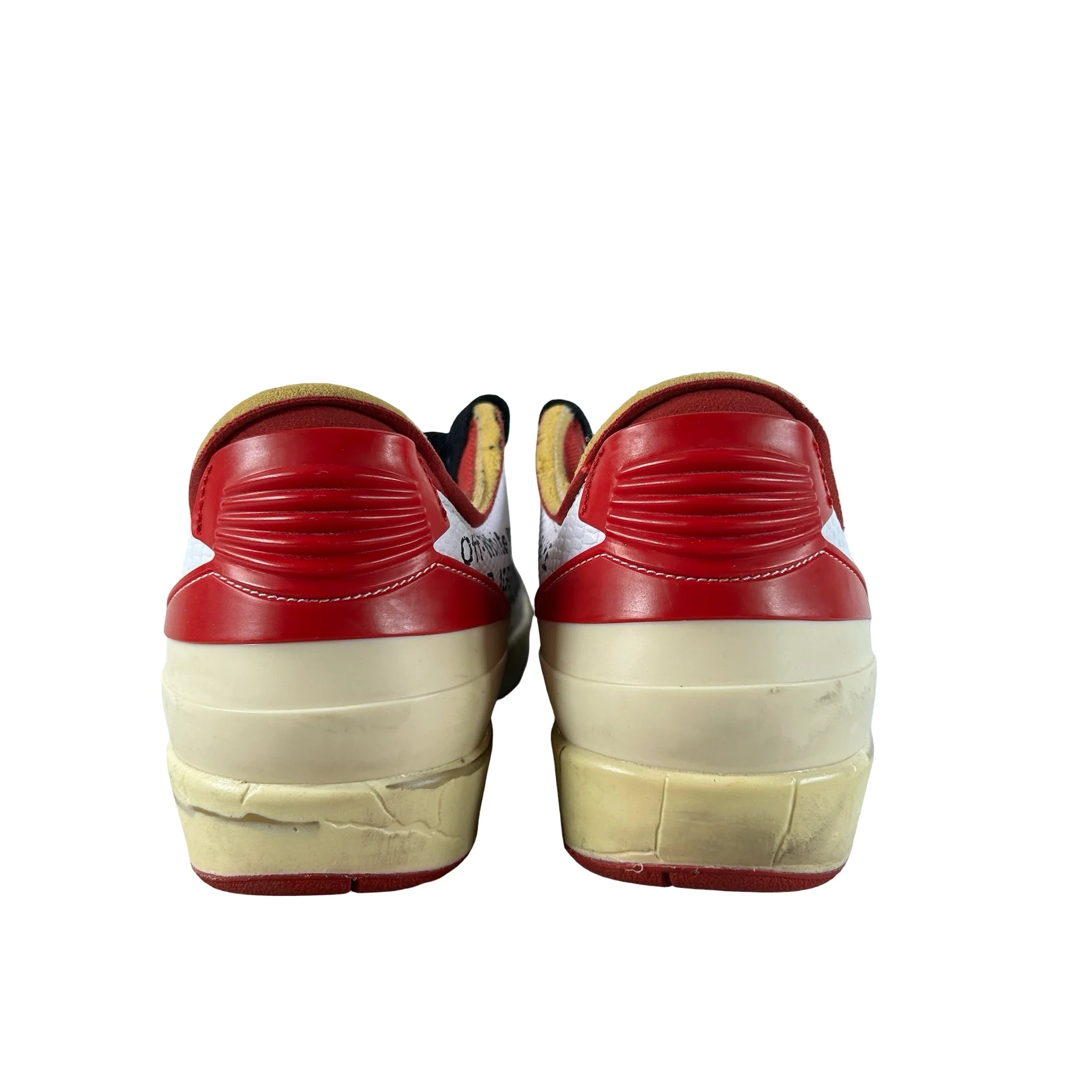 DJ4375 106 Jordan 2 Retro Low SP Off-White White Red [USED] - 7 M (Used) (Replace Box) - Image 3