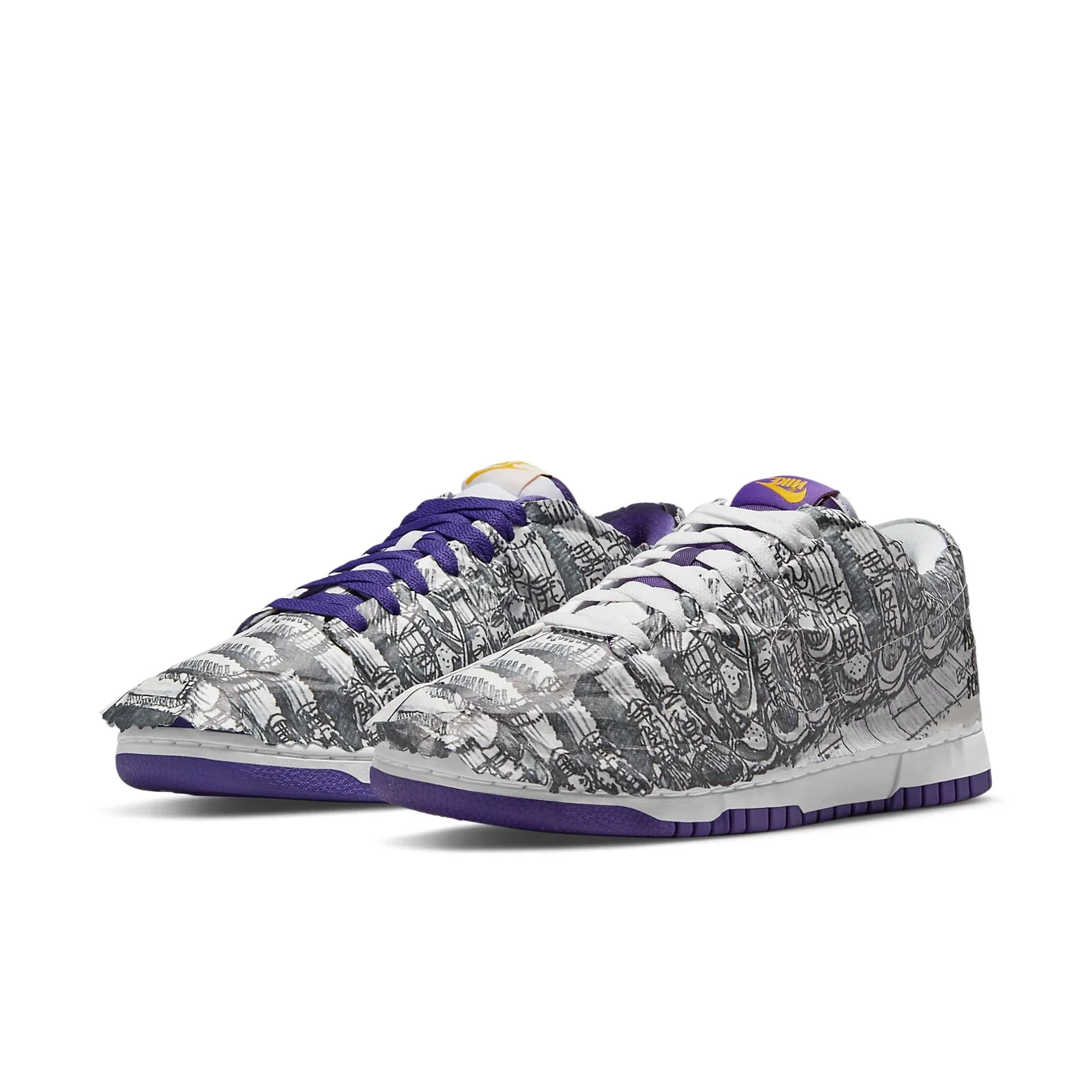 DJ4636 100 Nike Dunk Low Flip the Old School (Women's) - Image 3
