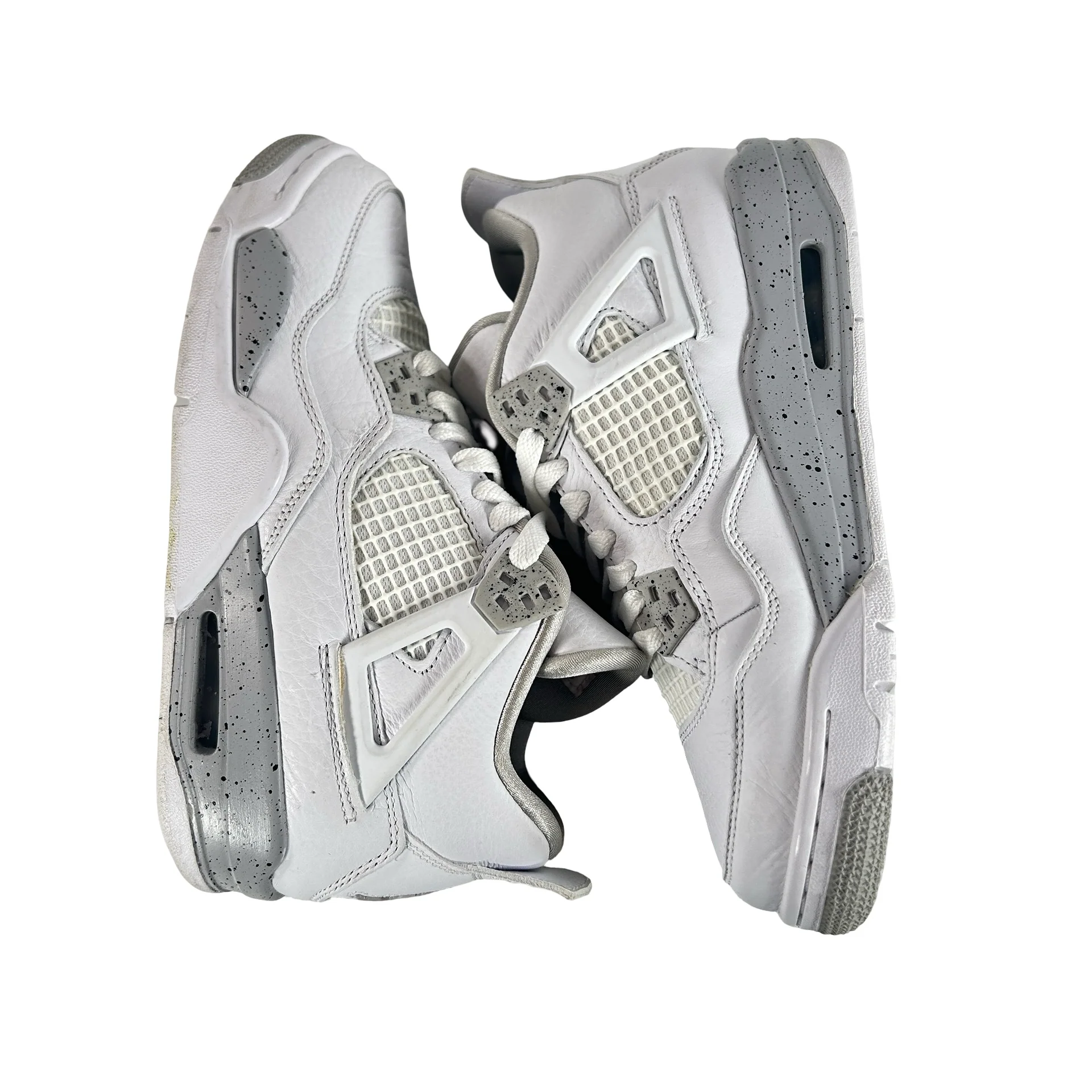 DJ4699 100 Jordan 4 Retro White Oreo (2021) (GS) [USED] - 5 Y (Used2) - Image 4