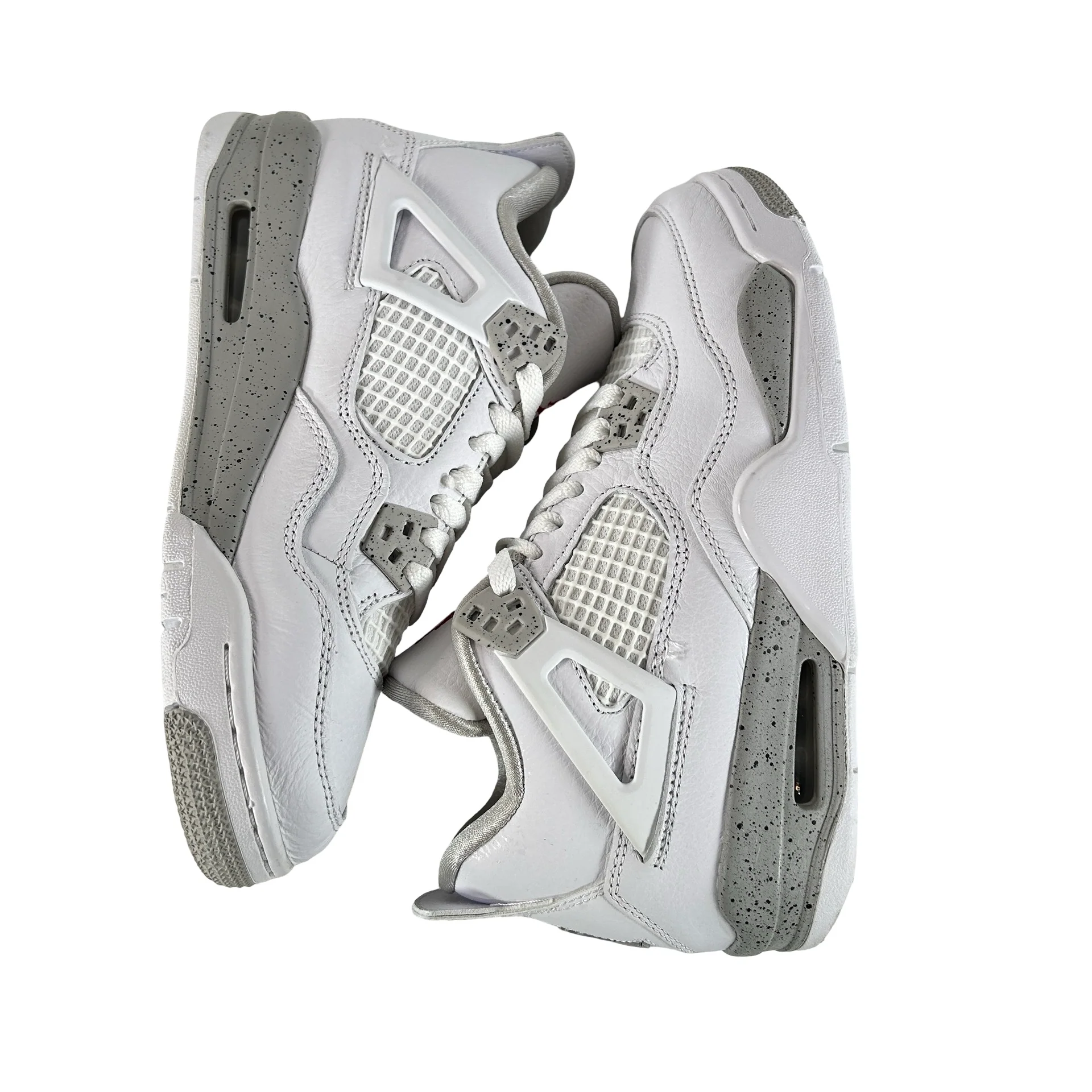 DJ4699 100 Jordan 4 Retro White Oreo (2021) (GS) [USED] - 5 Y (Used3) - Image 5