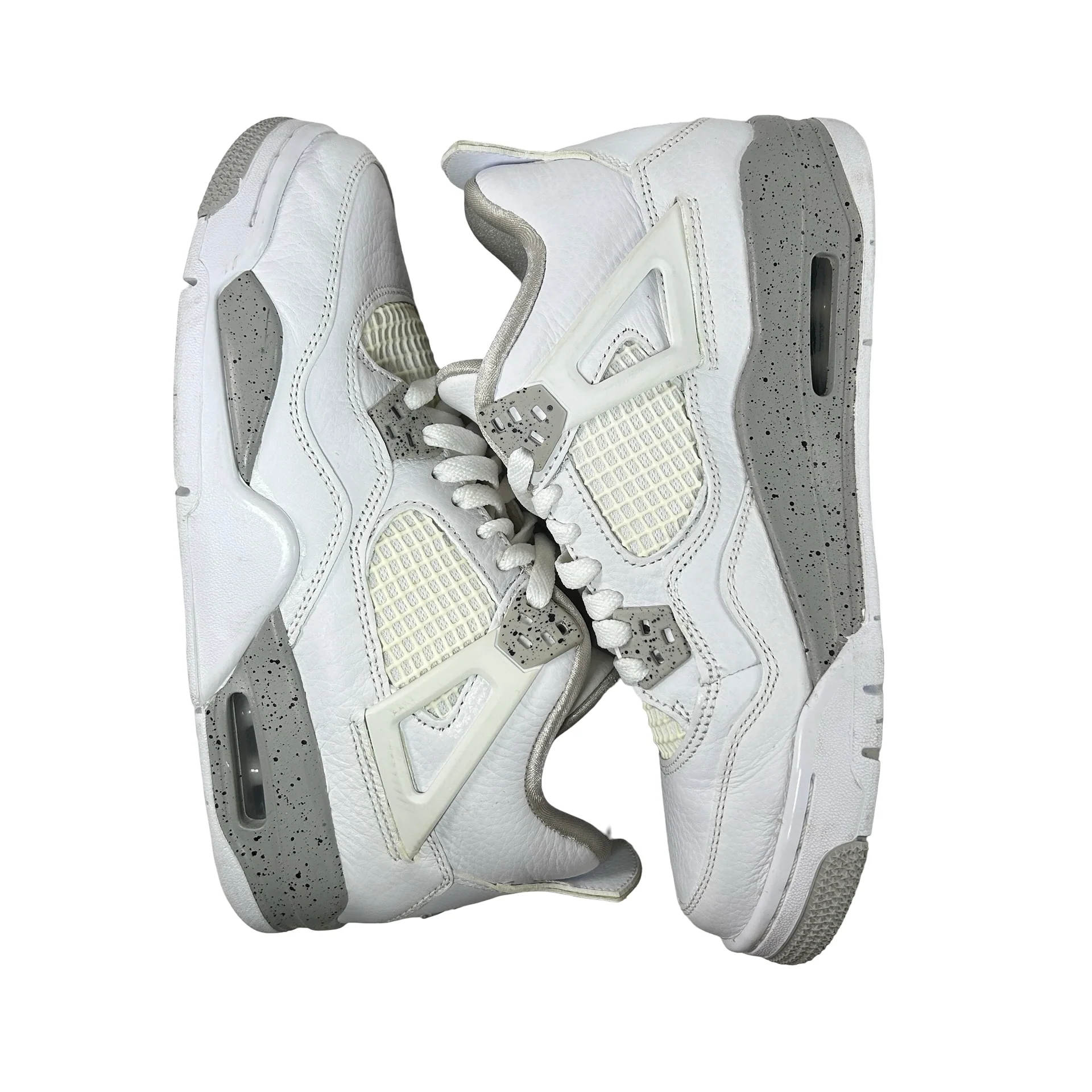 DJ4699 100 Jordan 4 Retro White Oreo (2021) (GS) [USED] - 6.5 Y (Used) (No Box) - Image 5