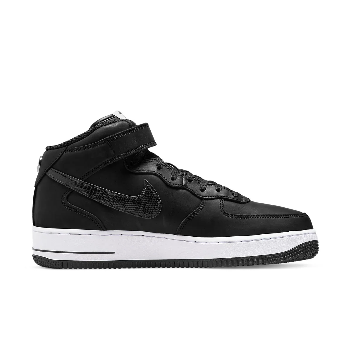 DJ7840 001 Nike Air Force 1 Mid Stussy Black White - Image 2