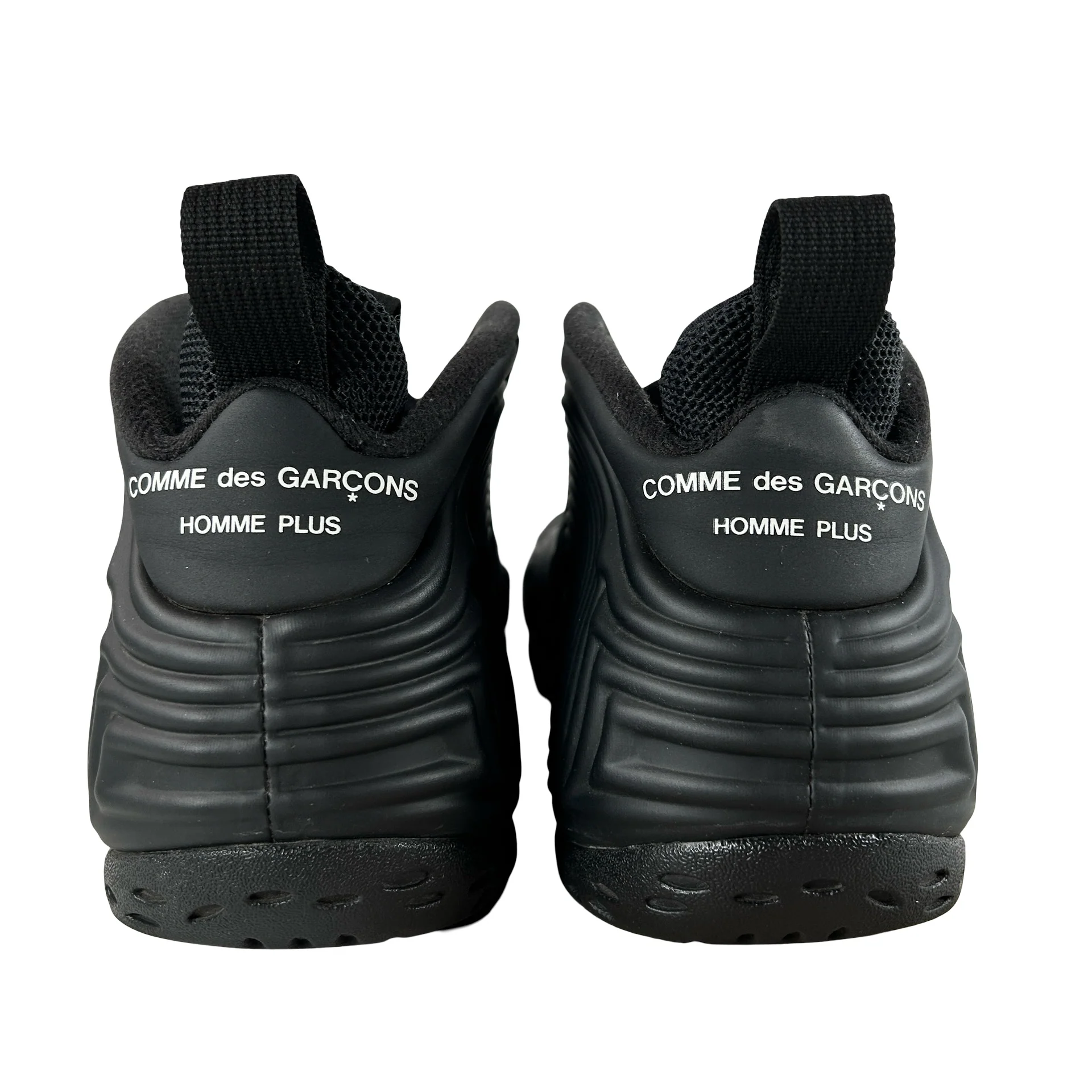 DJ7952 001 Nike Air Foamposite One Comme des Garcons Homme Plus Black [USED] - 9.5 M (Used) (No Box) - Image 3
