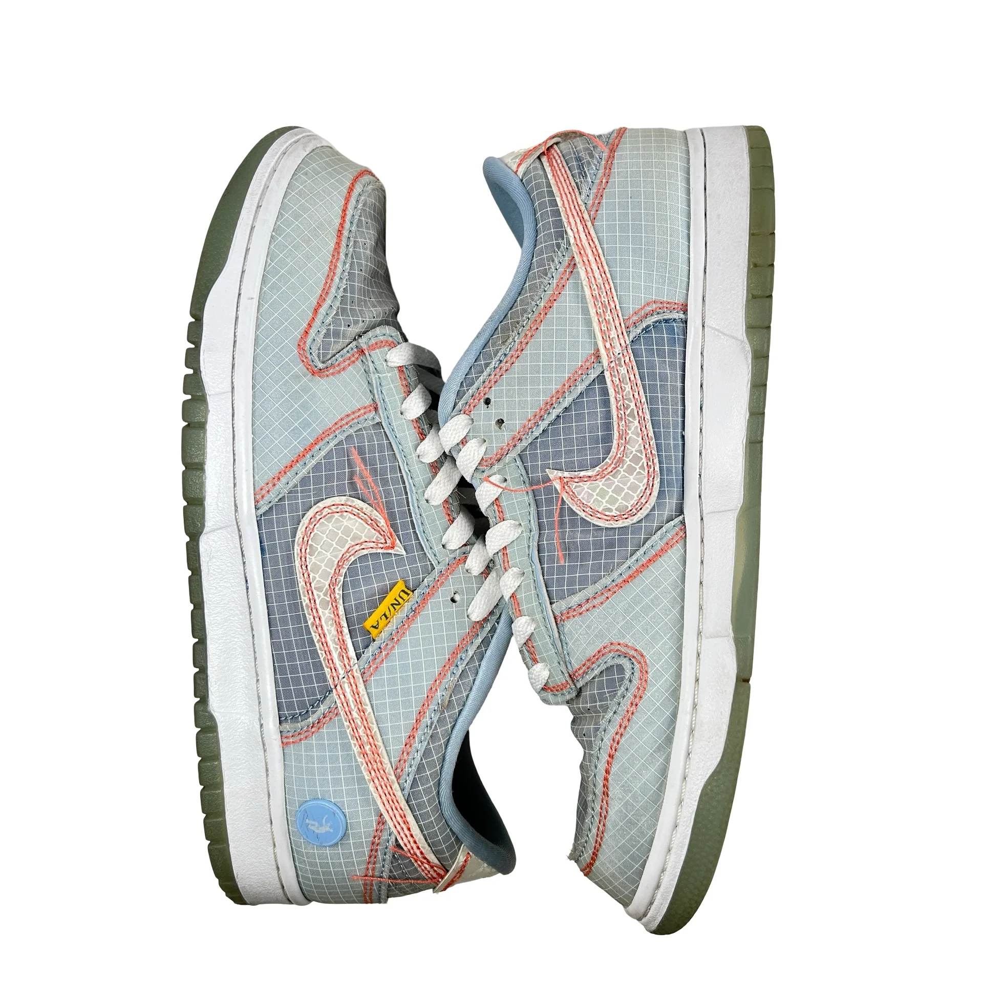 DJ9649 400 Nike Dunk Low Union Passport Pack Argon [USED] - 8 M (Used) (No Box) - Image 4