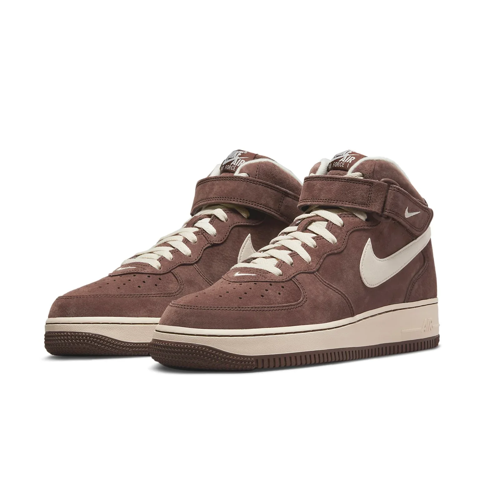 DM0107 200 Nike Air Force 1 Mid QS Chocolate - Image 3