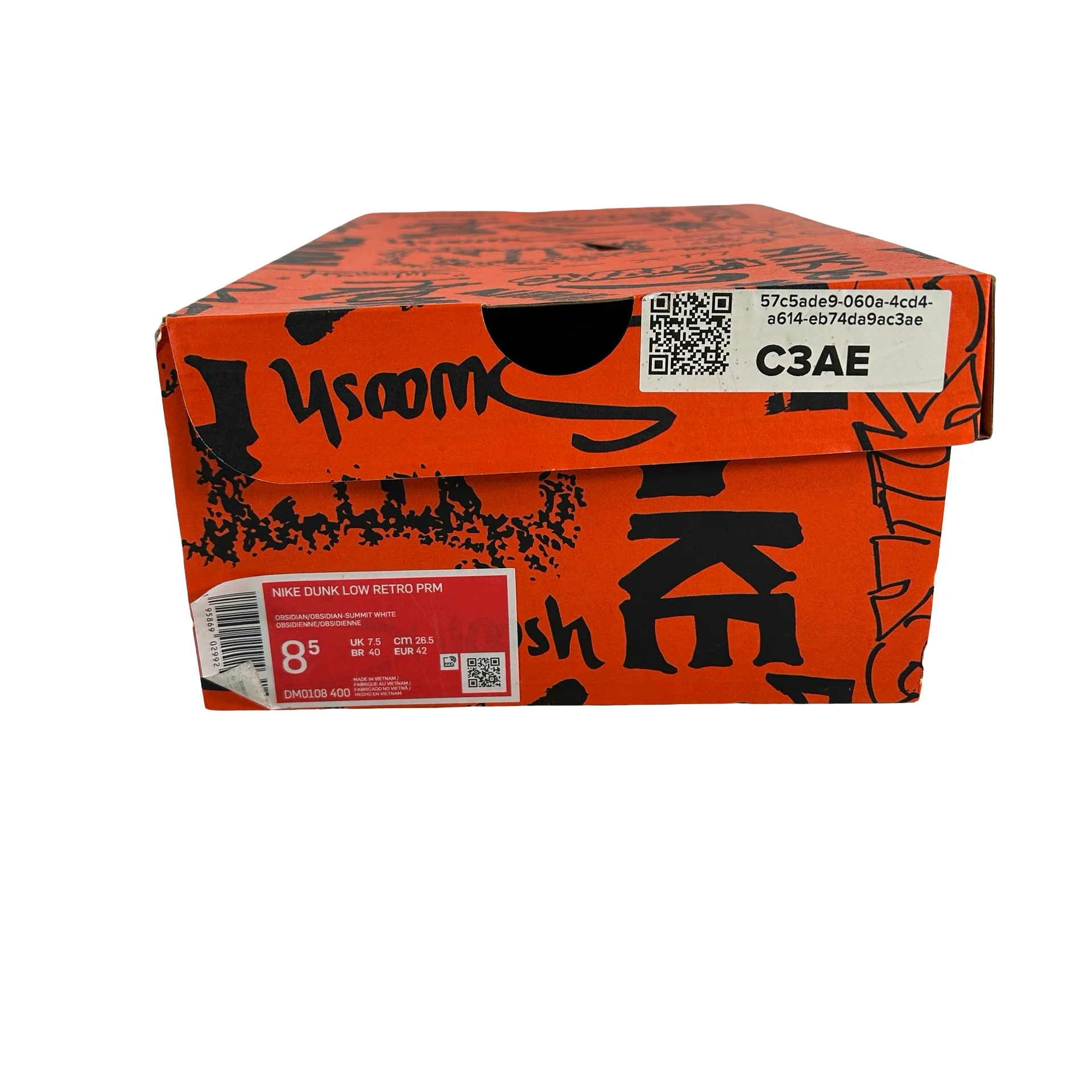 DM0108 400 Nike Dunk Low Graffiti Navy [USED] - 8.5 M (Used) - Image 7