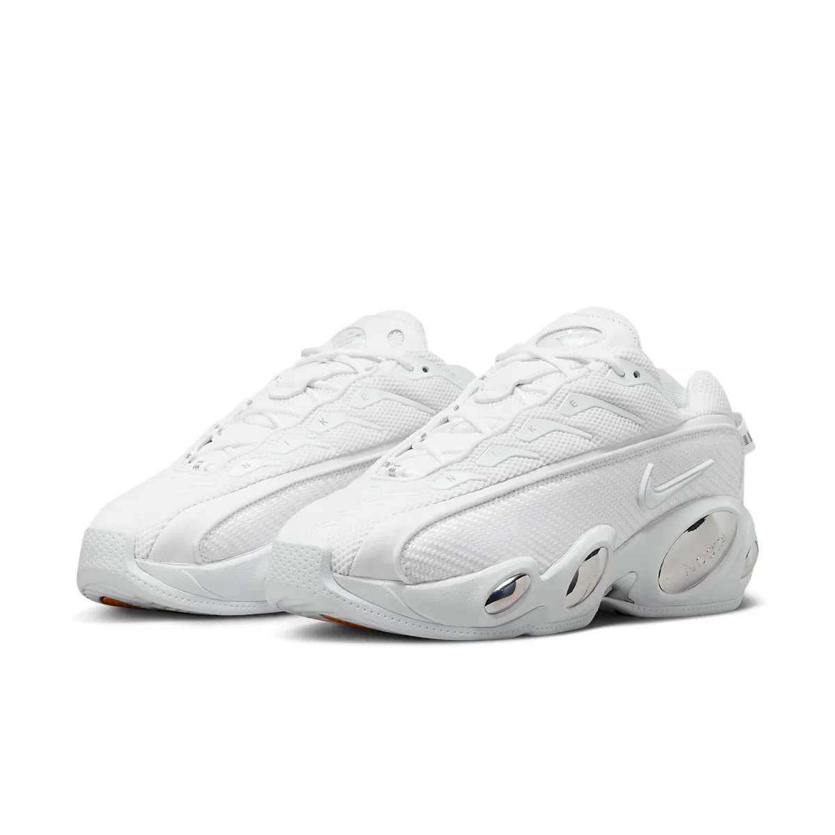 DM0879 100 Nike NOCTA Glide Drake White Chrome - Image 2