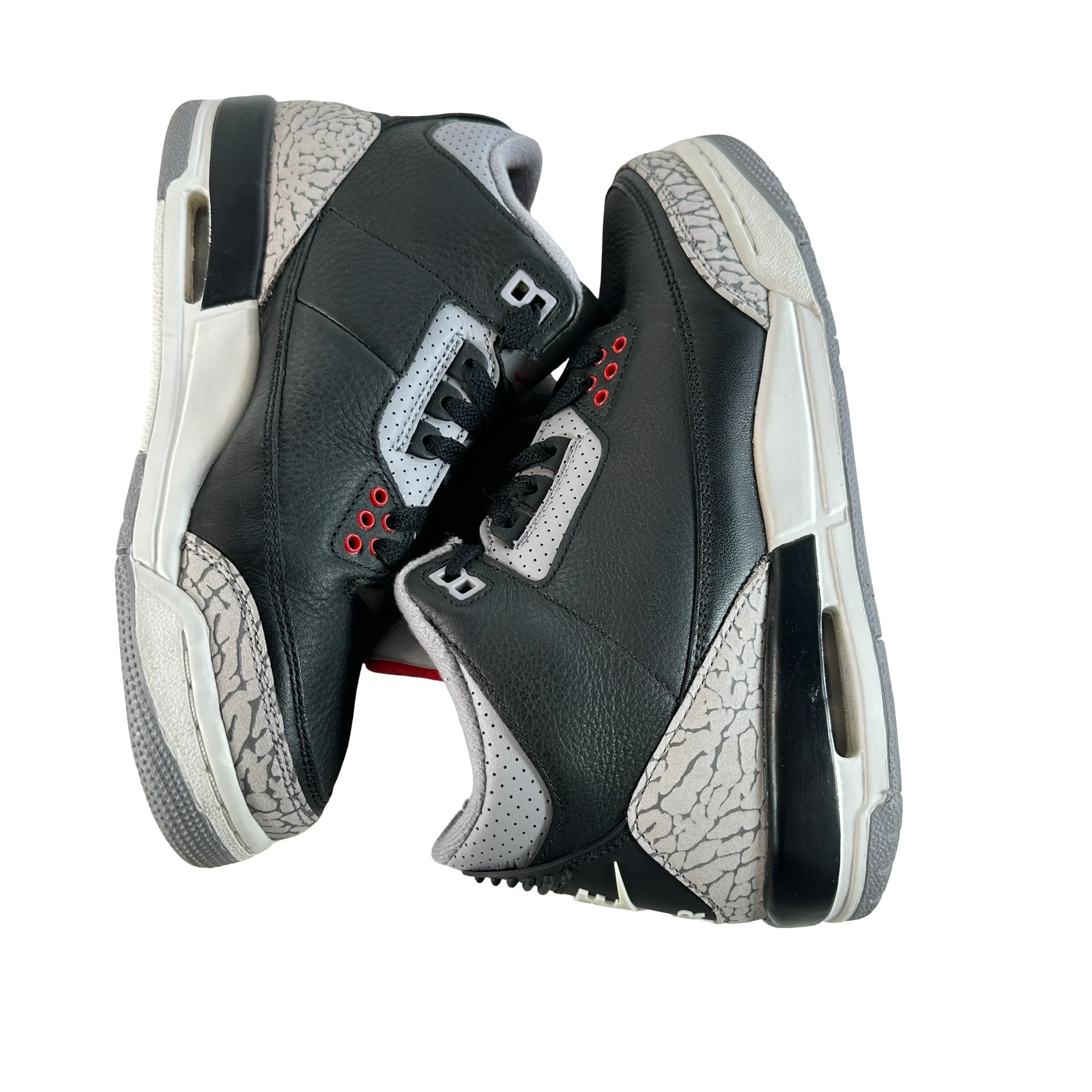 DM0967 010 Jordan 3 Retro Black Cement (2024) (GS) [USED] - 5.5 Y (Used2) - Image 5