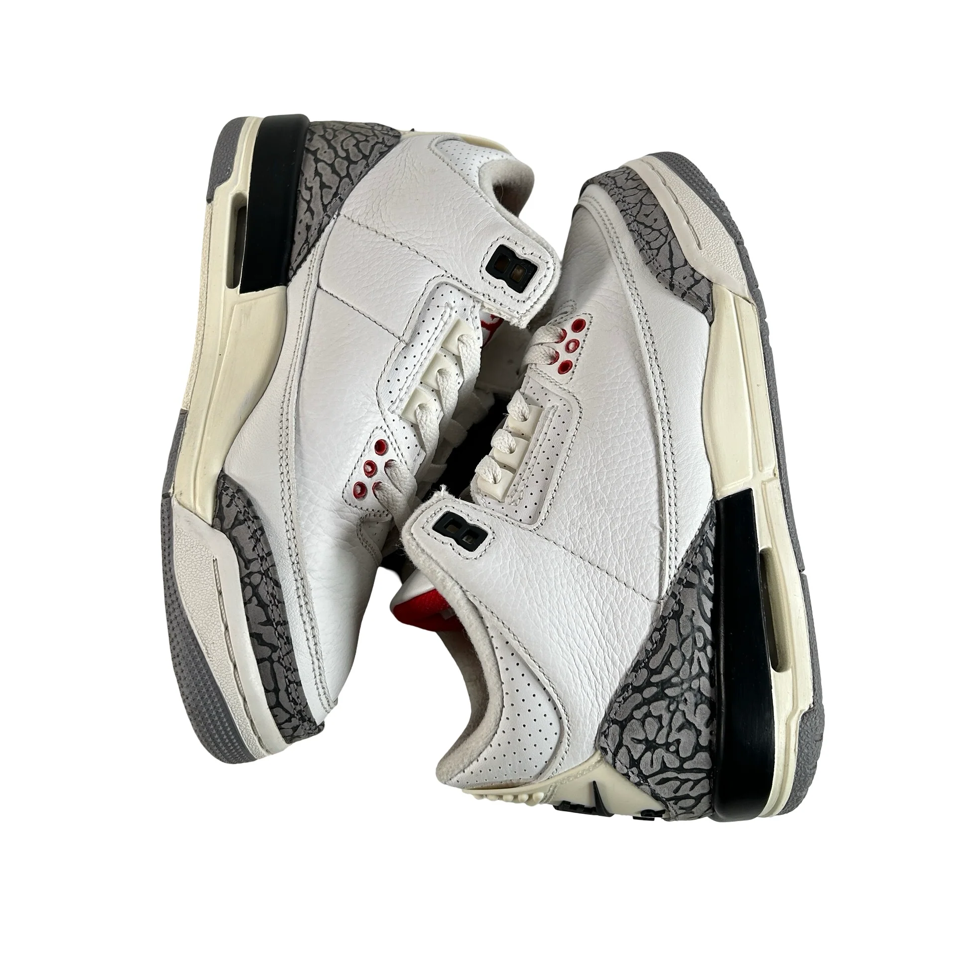 DM0967 100 Jordan 3 Retro White Cement Reimagined (GS) [USED] - 5 Y (Used5) - Image 5