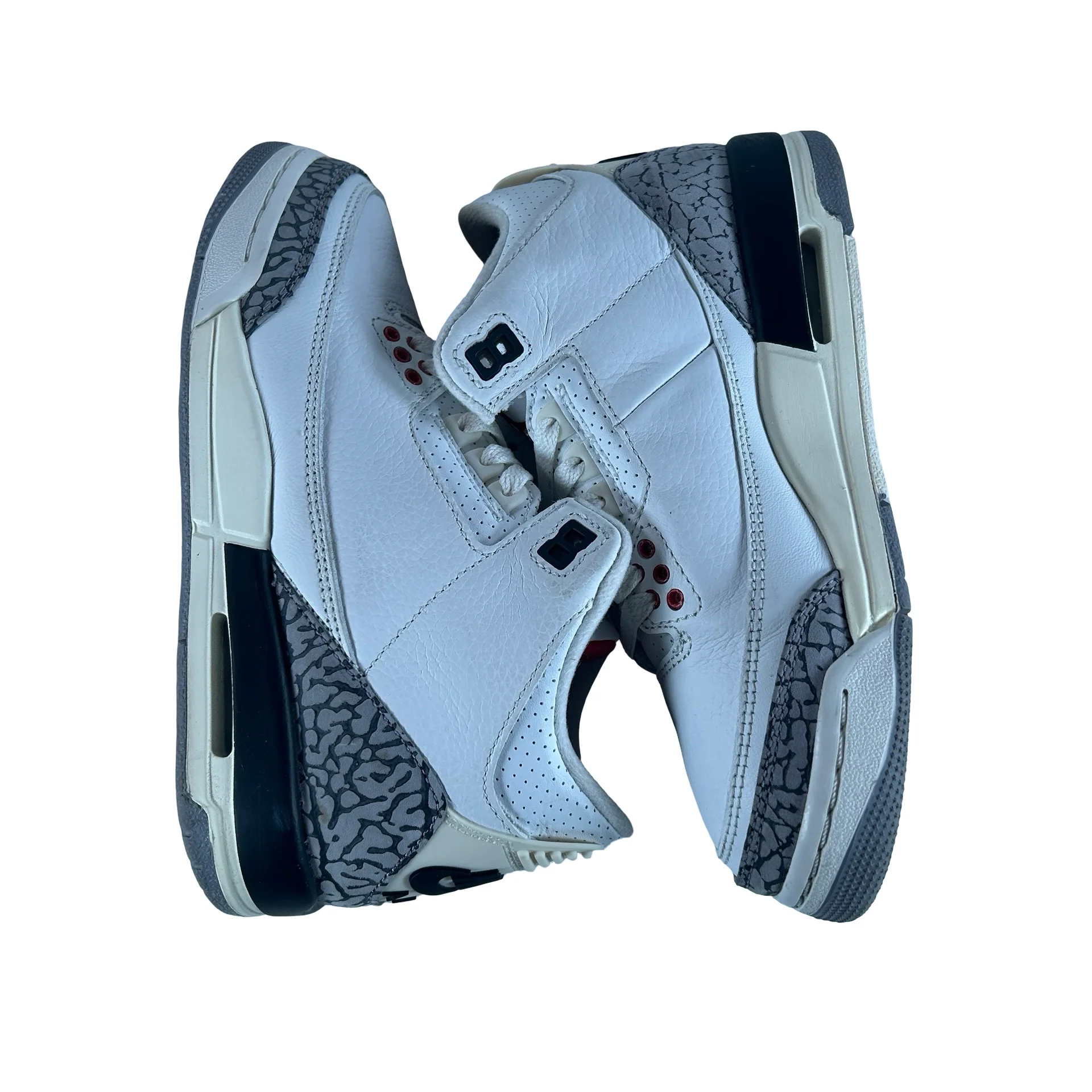 DM0967 100 Jordan 3 Retro White Cement Reimagined (GS) [USED] - 5 Y (Used6) - Image 4
