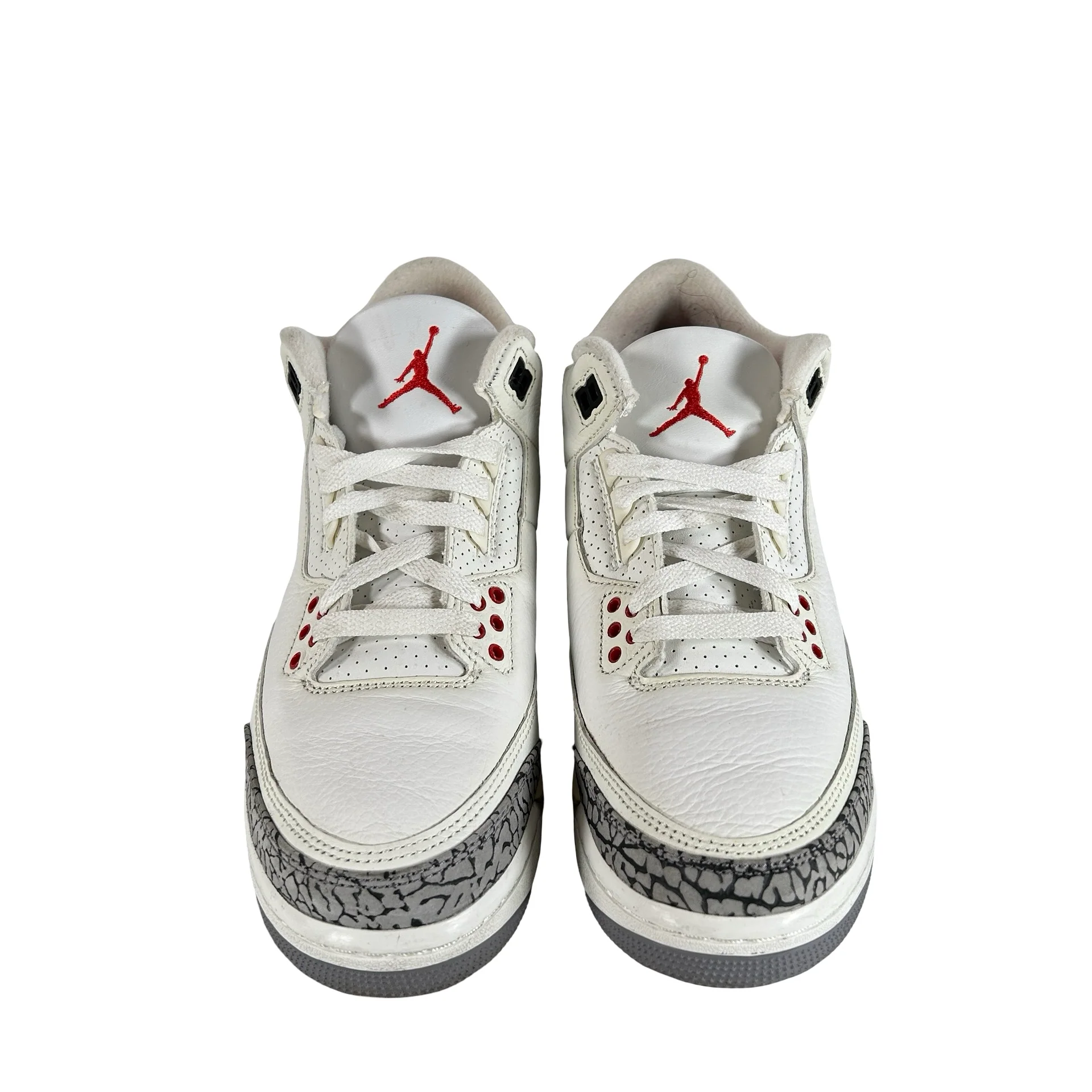 DM0967 100 Jordan 3 Retro White Cement Reimagined (GS) [USED]  - 7 Y (Used) (No Box) - Image 2