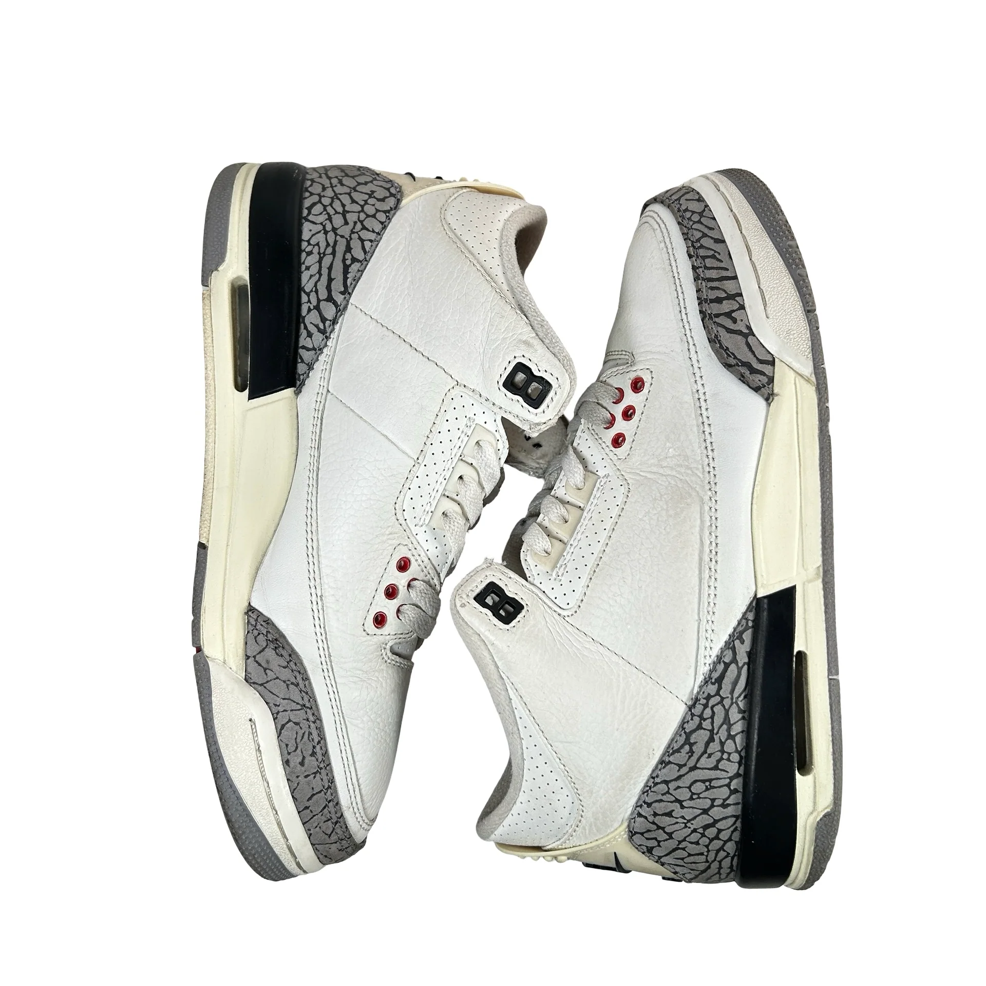 DM0967 100 Jordan 3 Retro White Cement Reimagined (GS) [USED] - 7 Y (Used10) - Image 5