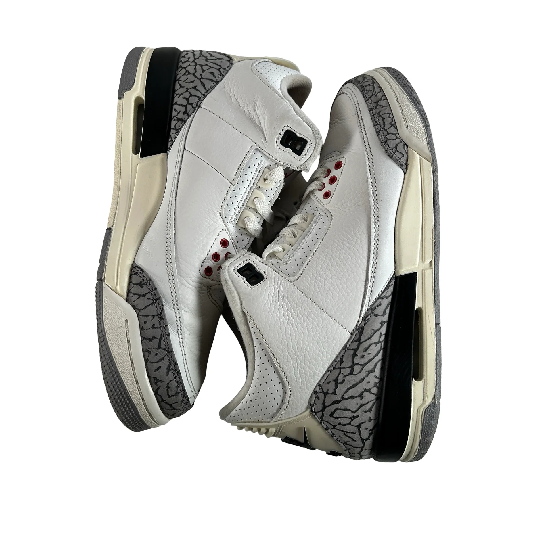 DM0967 100 Jordan 3 Retro White Cement Reimagined (GS) [USED] - 7 Y (Used11) - Image 5