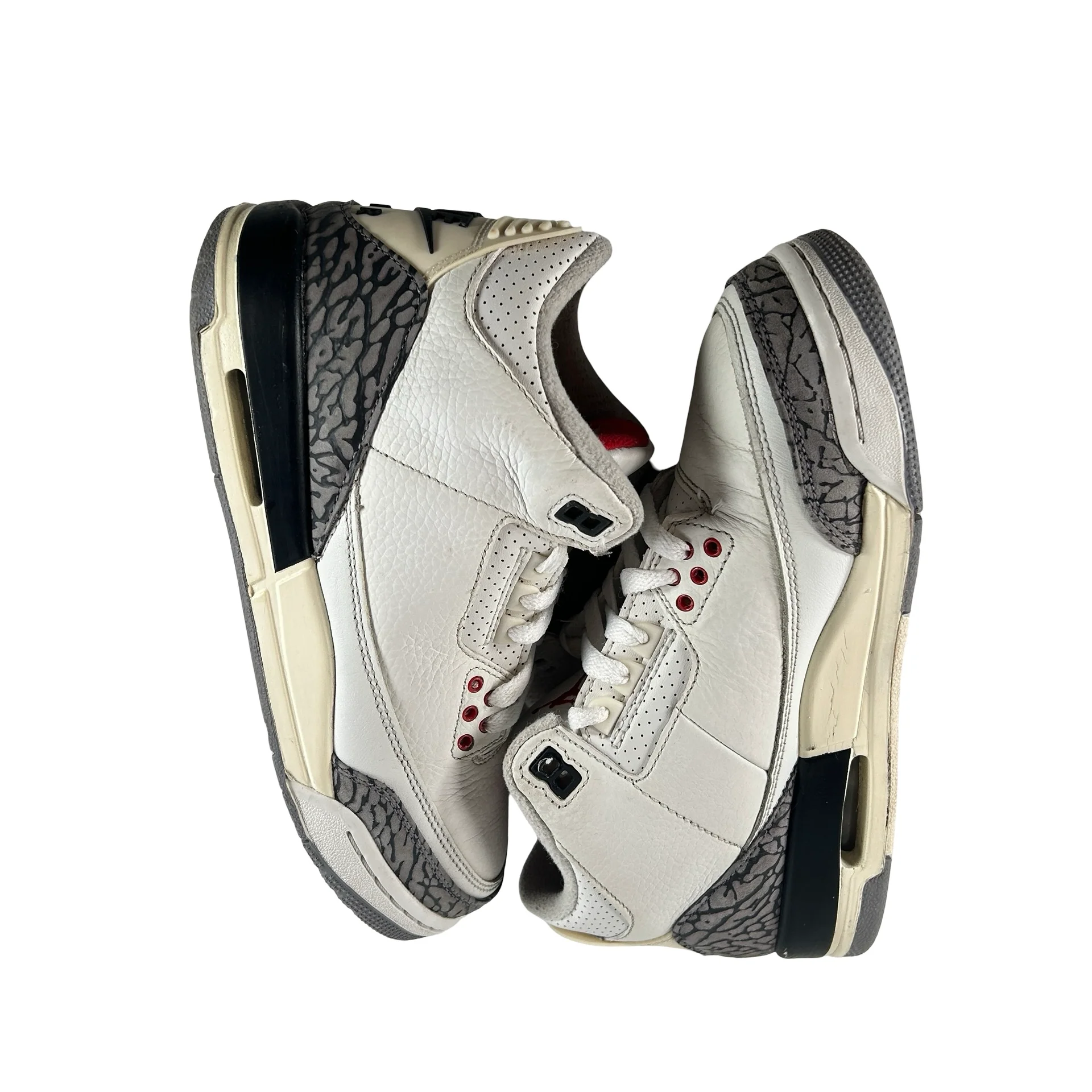 DM0967 100 Jordan 3 Retro White Cement Reimagined (GS) [USED]  - 7 Y (Used2) (No Box2) - Image 5