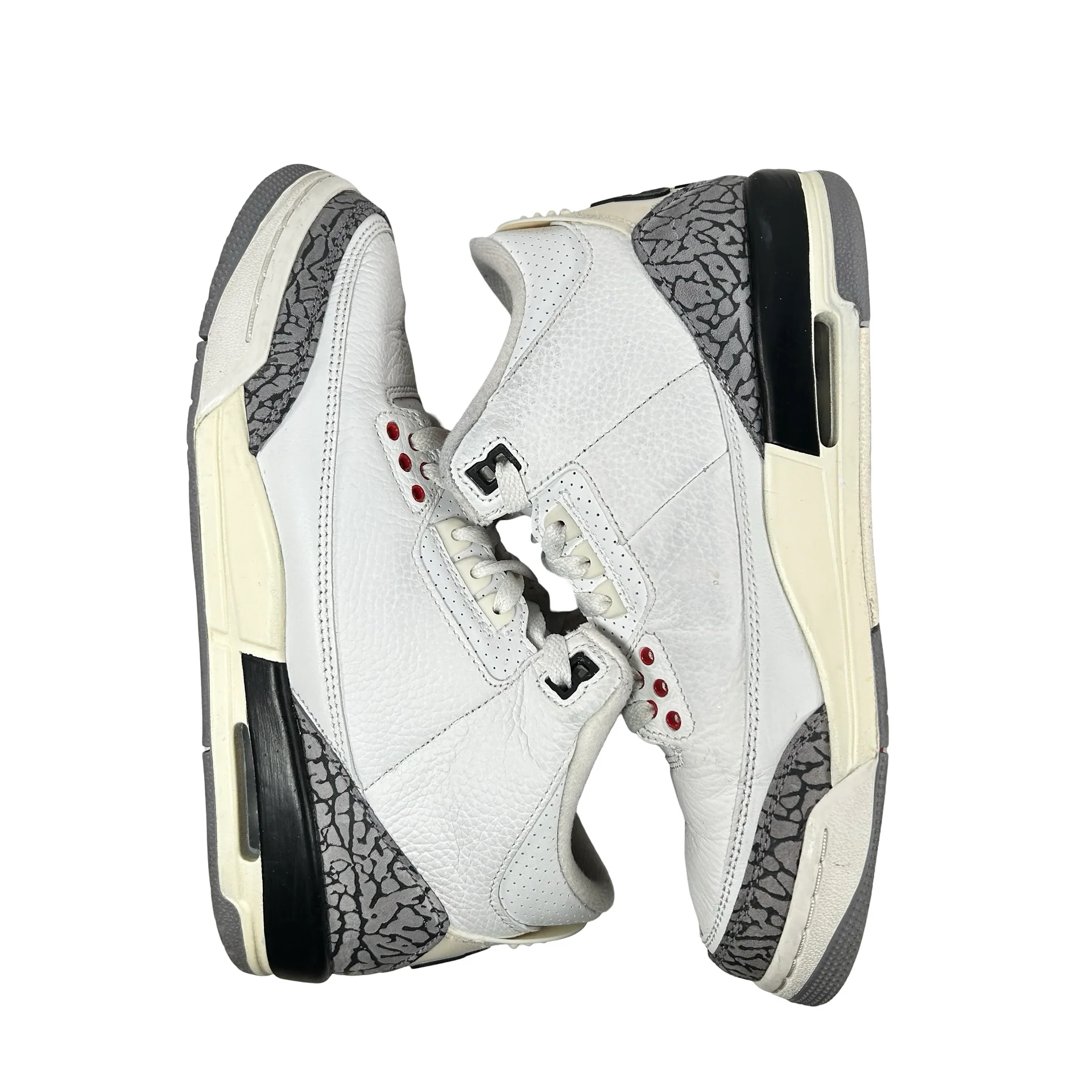 DM0967 100 Jordan 3 Retro White Cement Reimagined (GS) [USED] - 7 Y (Used6) - Image 4