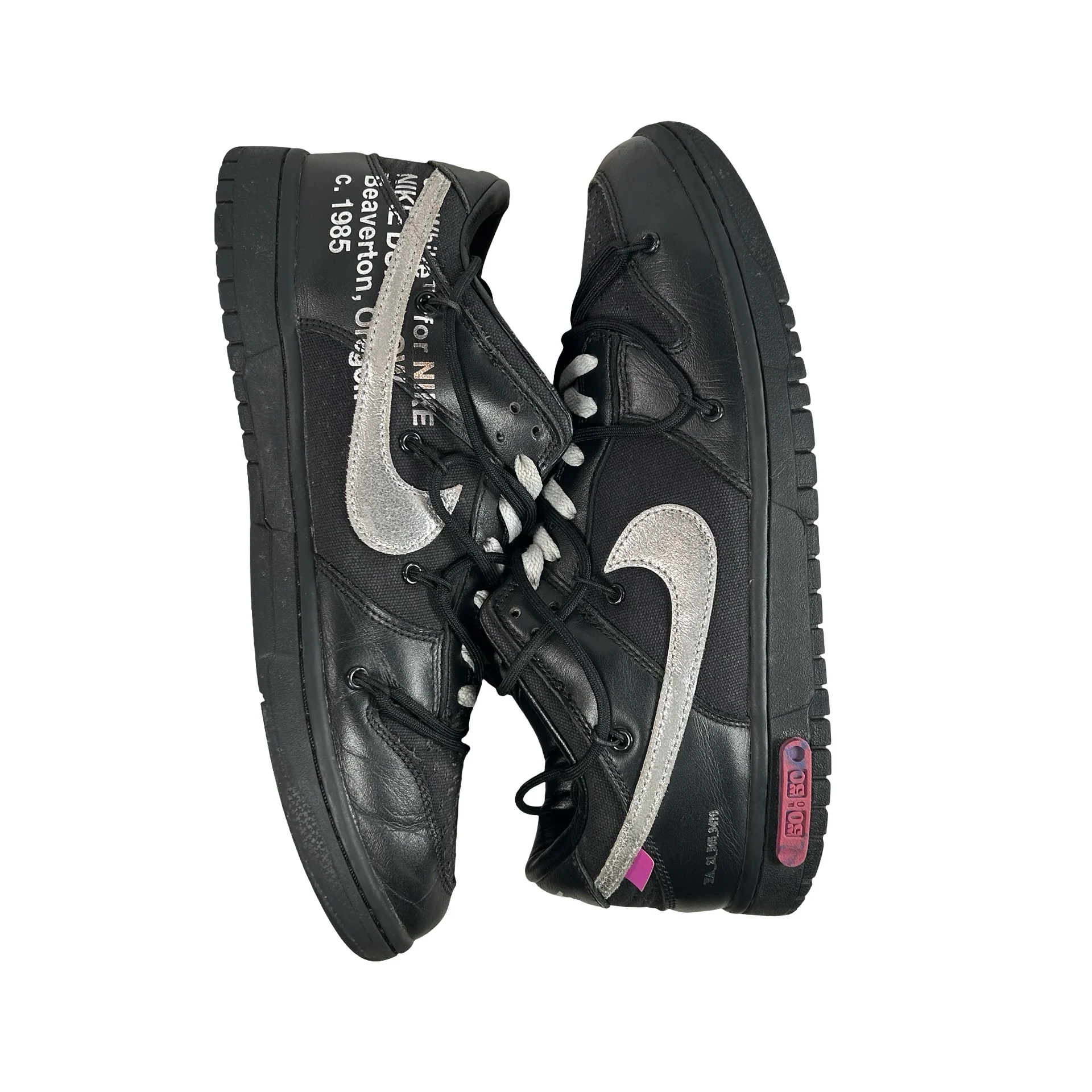 DM1602 001 Nike Dunk Low Off-White Lot 50 [USED] - 12 M (Used) (No Box) - Image 5