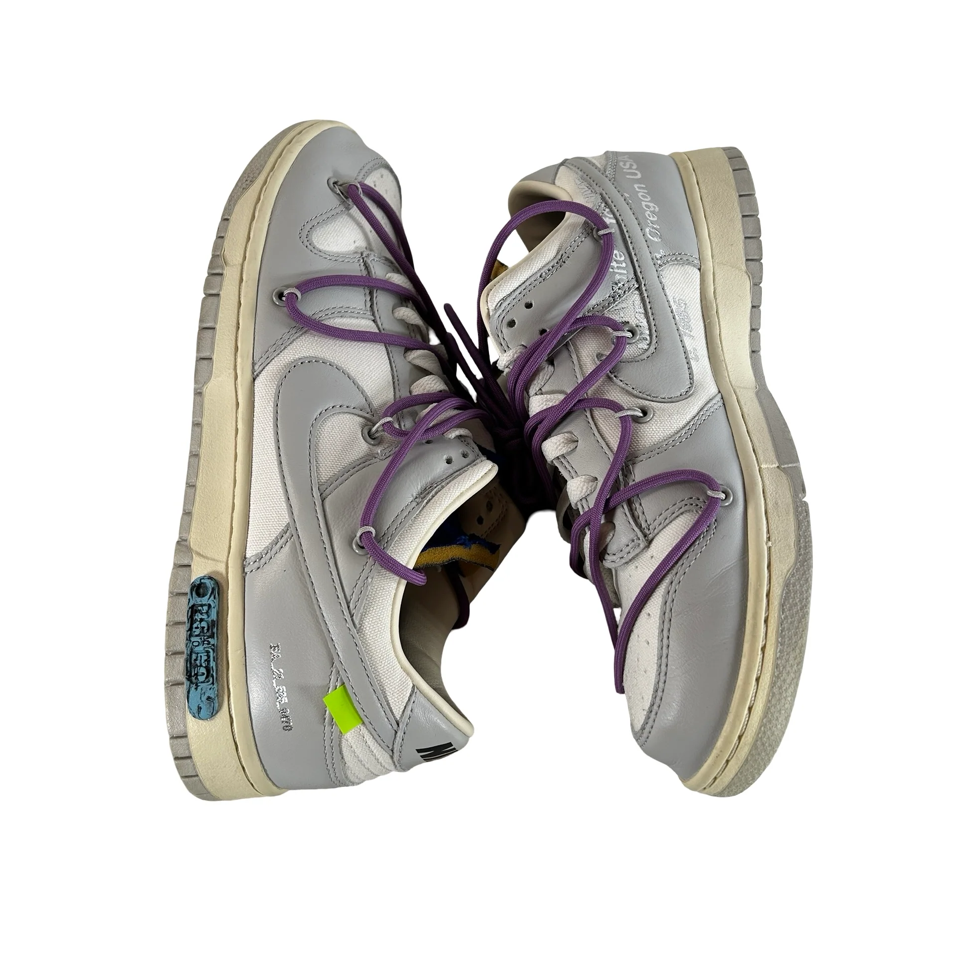 DM1602 107 Nike Dunk Low Off-White Lot 48 [USED] - 10 M (Used) (No Box) - Image 4