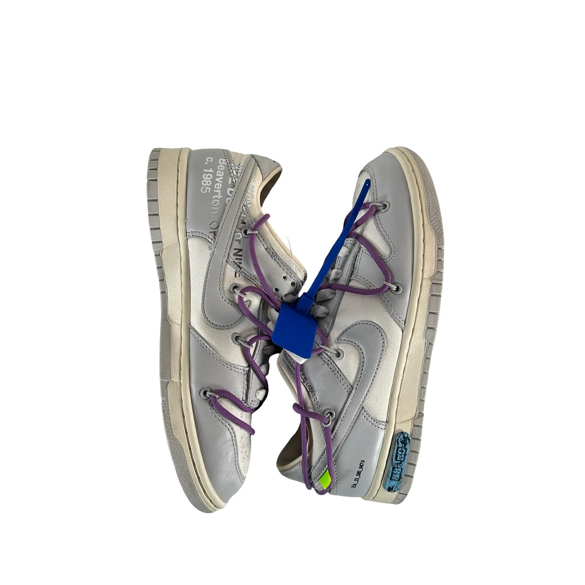 DM1602 107 Nike Dunk Low Off-White Lot 48 [USED] - 8 M (Used) (No Box) - Image 4