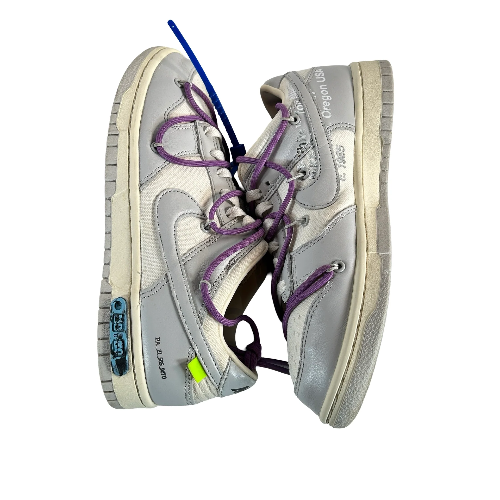 DM1602 107 Nike Dunk Low Off-White Lot 48 [USED] - 8 M (Used) (Replace Box) - Image 4