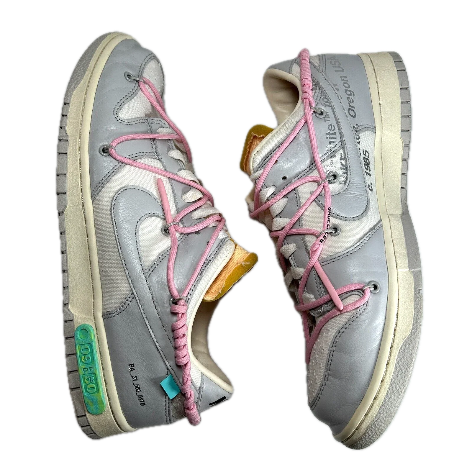 DM1602 109 Nike Dunk Low Off-White Lot 9 [USED] - 12 M (Used) - Image 4