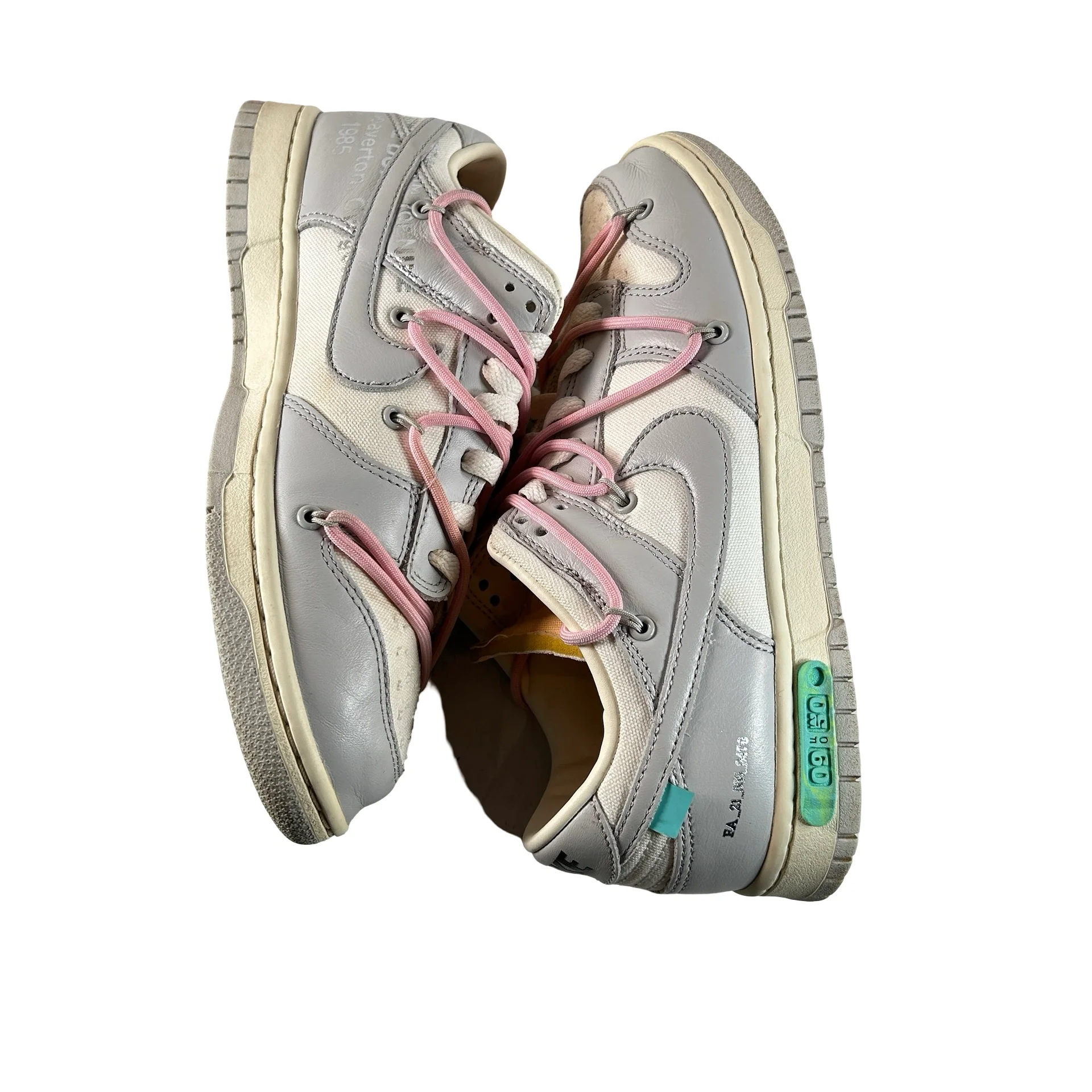 DM1602 109 Nike Dunk Low Off-White Lot 9 [USED] - 8.5 M (Used) (No Box) - Image 5