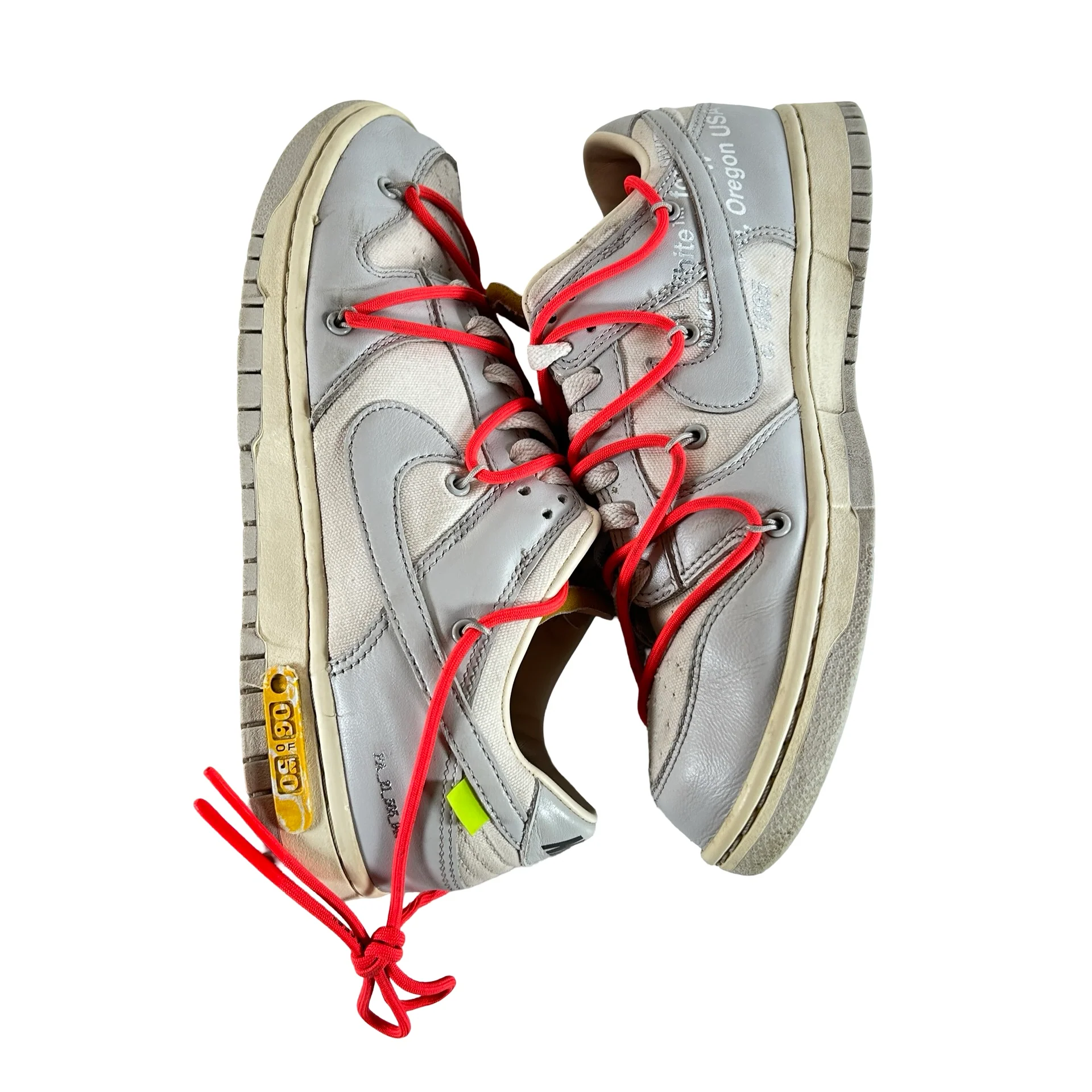 DM1602 110 Nike Dunk Low Off-White Lot 6 [USED] - 9 M (Used) (No Box) - Image 4
