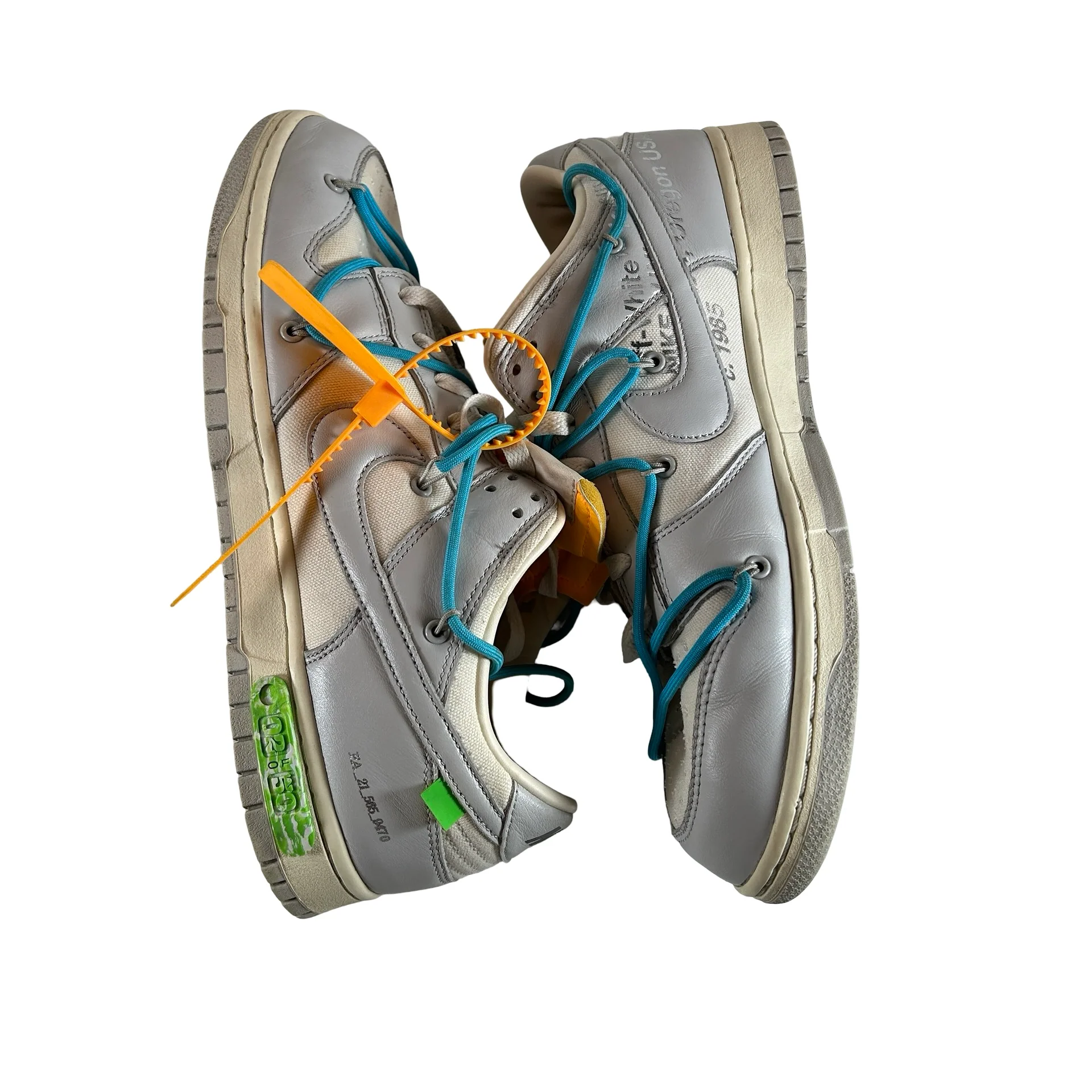 DM1602 115 Nike Dunk Low Off-White Lot 2 [USED] - 11.5 M (Used) - Image 4