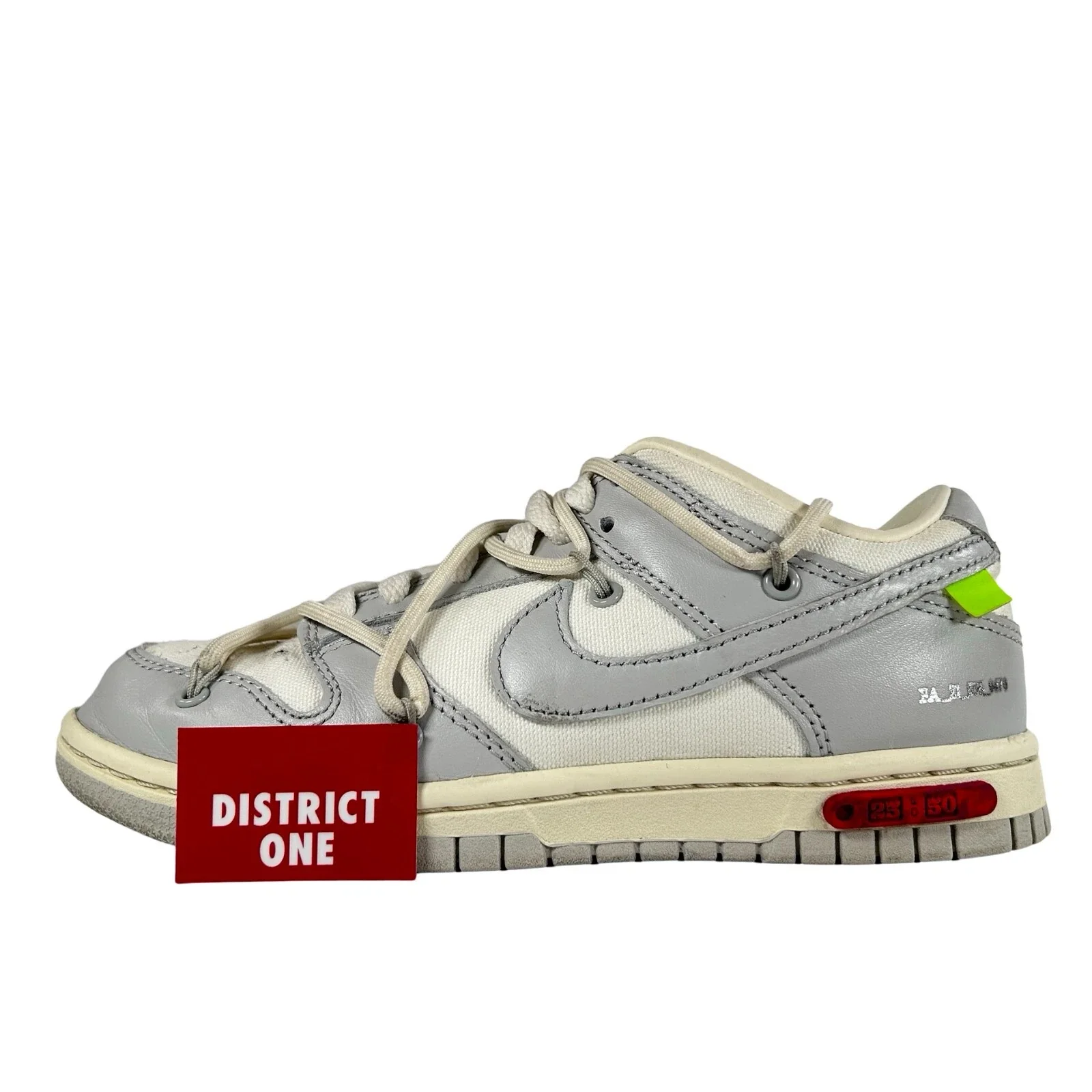 DM1602 121 Nike Dunk Low Off-White Lot 25 [USED] - 4 M (Used)