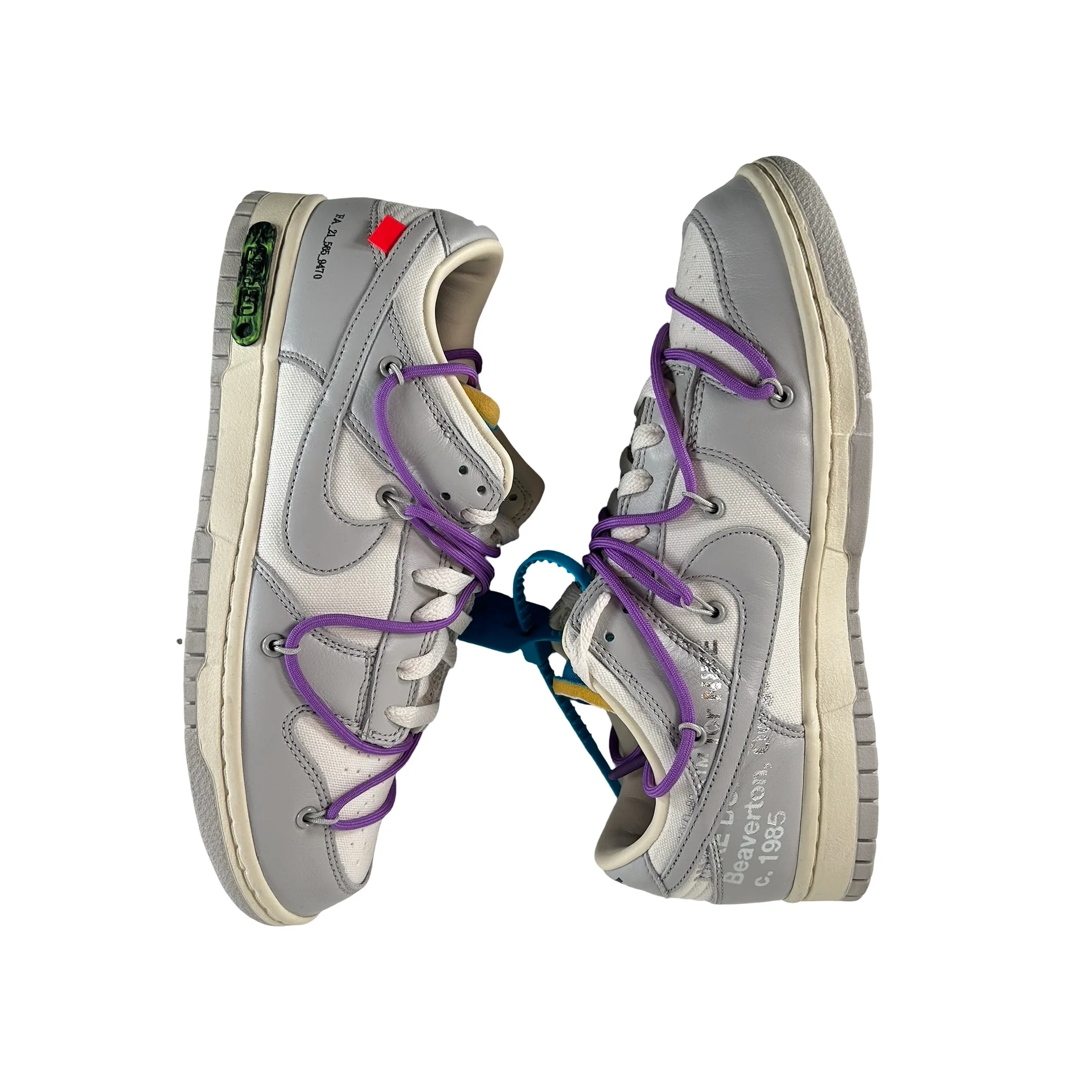 DM1602 125 Nike Dunk Low Off-White Lot 47 [USED] - 8.5 M (Used) - Image 5