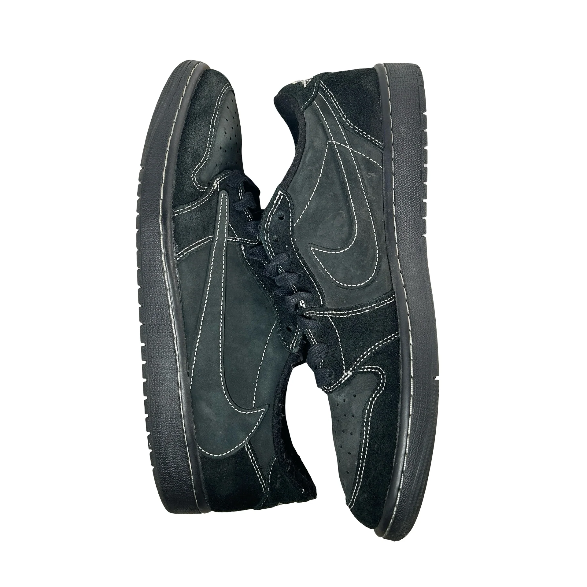 DM7866 001 Jordan 1 Retro Low OG SP Travis Scott Black Phantom [USED] - 12 M (Used) (No Box) - Image 4