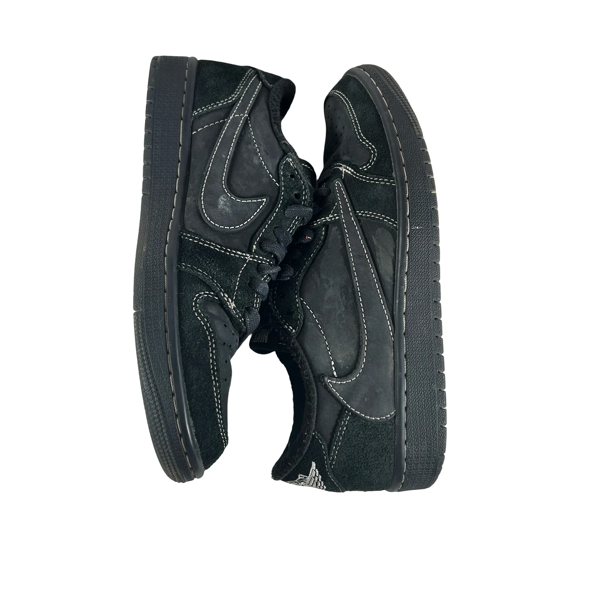DM7866 001 Jordan 1 Retro Low OG Travis Scott Black Phantom [USED] - 6 M (Used) (No Box) - Image 5